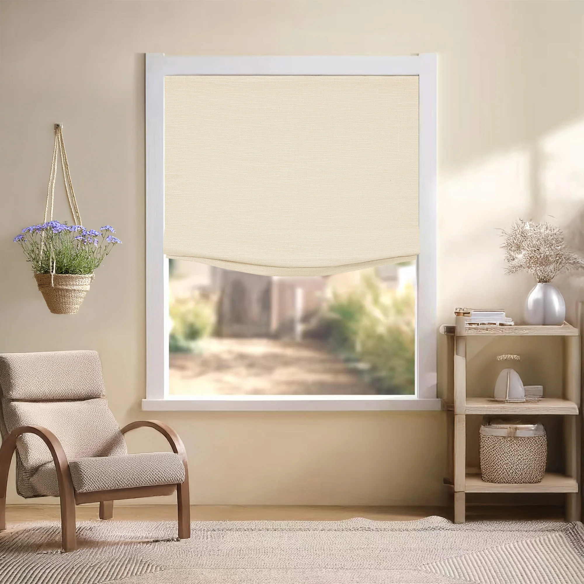 Jenna Linen Roman Shades & Blinds | Relaxed - Image 16