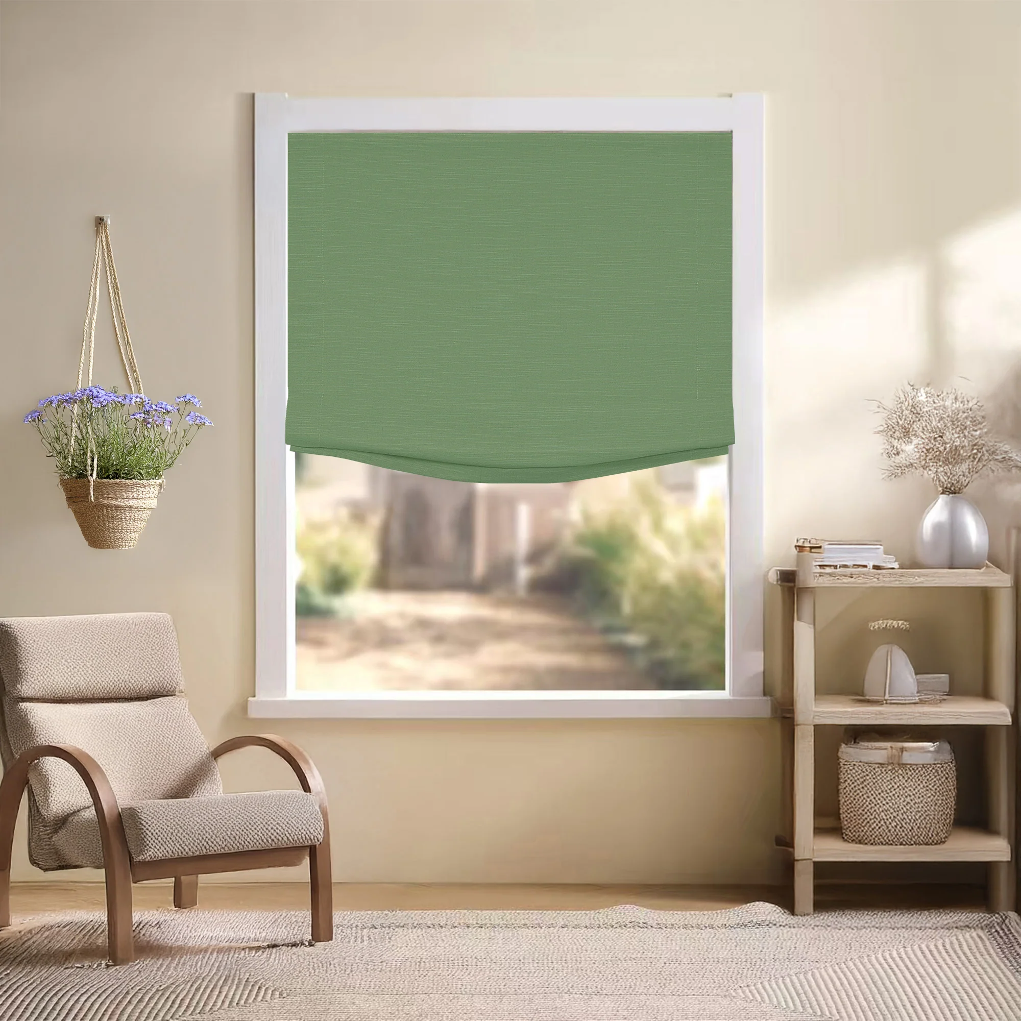 Jenna Linen Roman Shades & Blinds | Relaxed - Image 17
