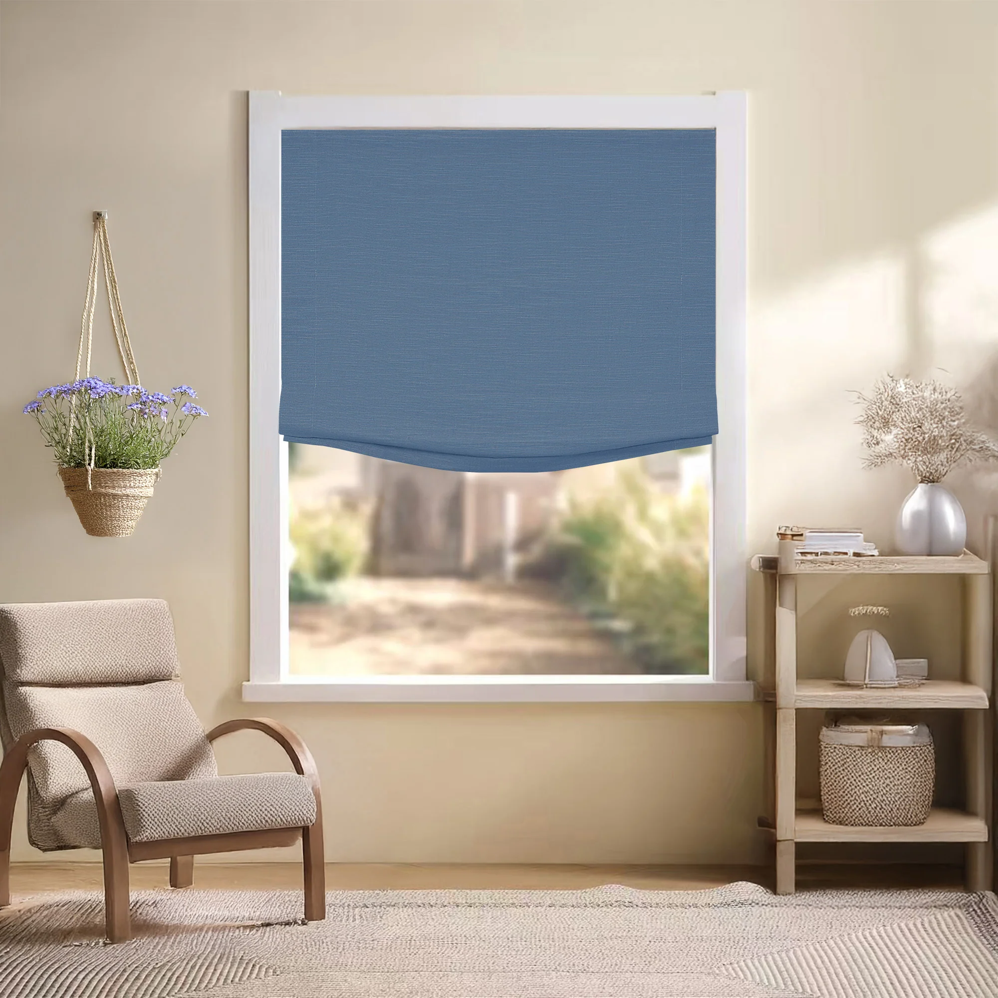 Jenna Linen Roman Shades & Blinds | Relaxed - Image 18