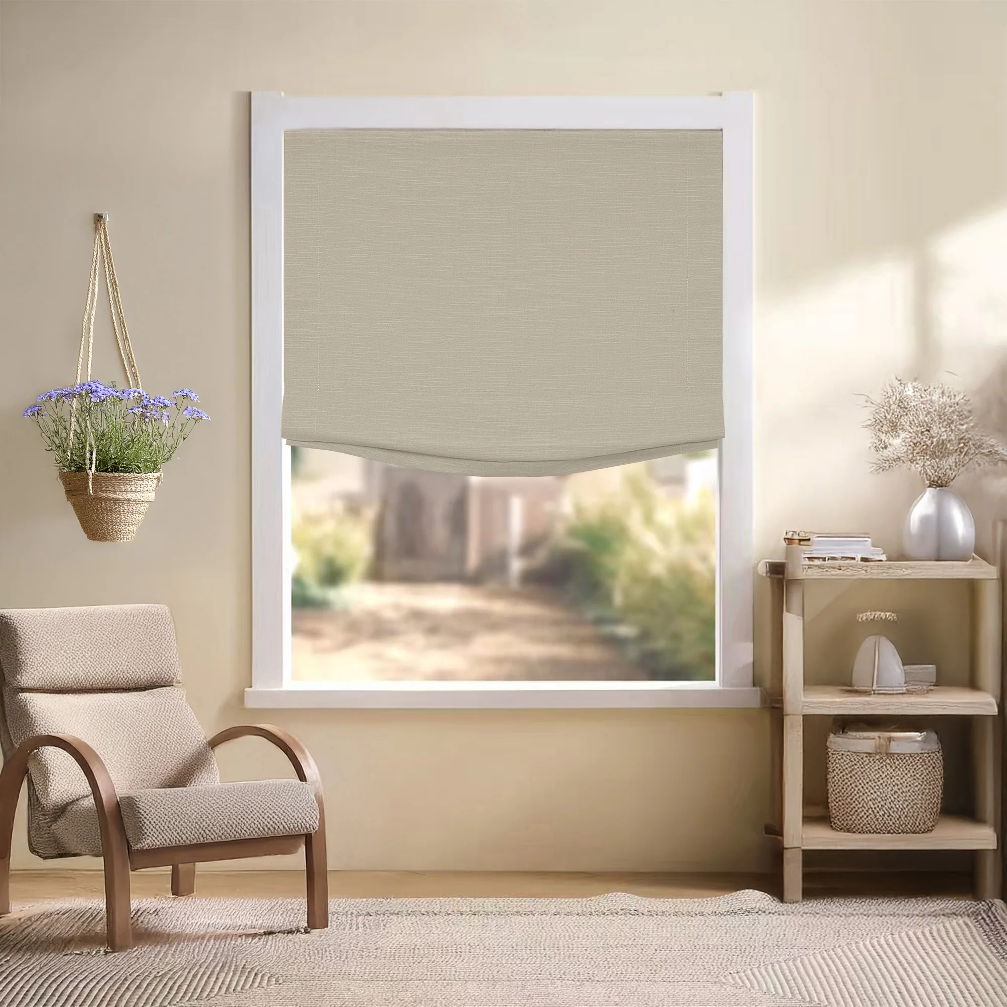 Jenna Linen Roman Shades & Blinds | Relaxed - Image 19