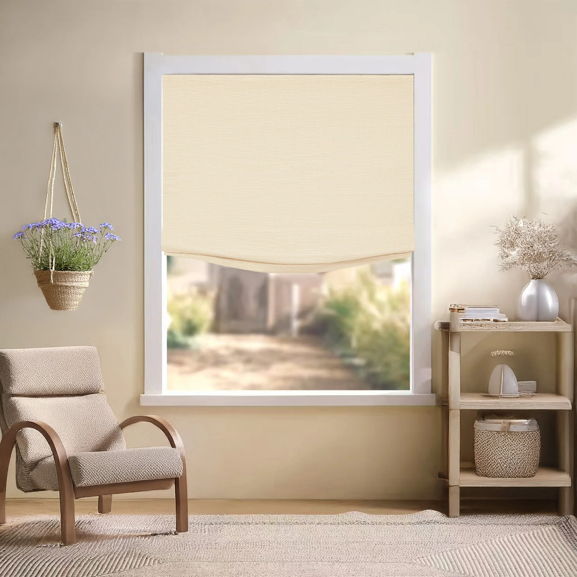 Jenna Linen Roman Shades & Blinds | Relaxed - Image 22