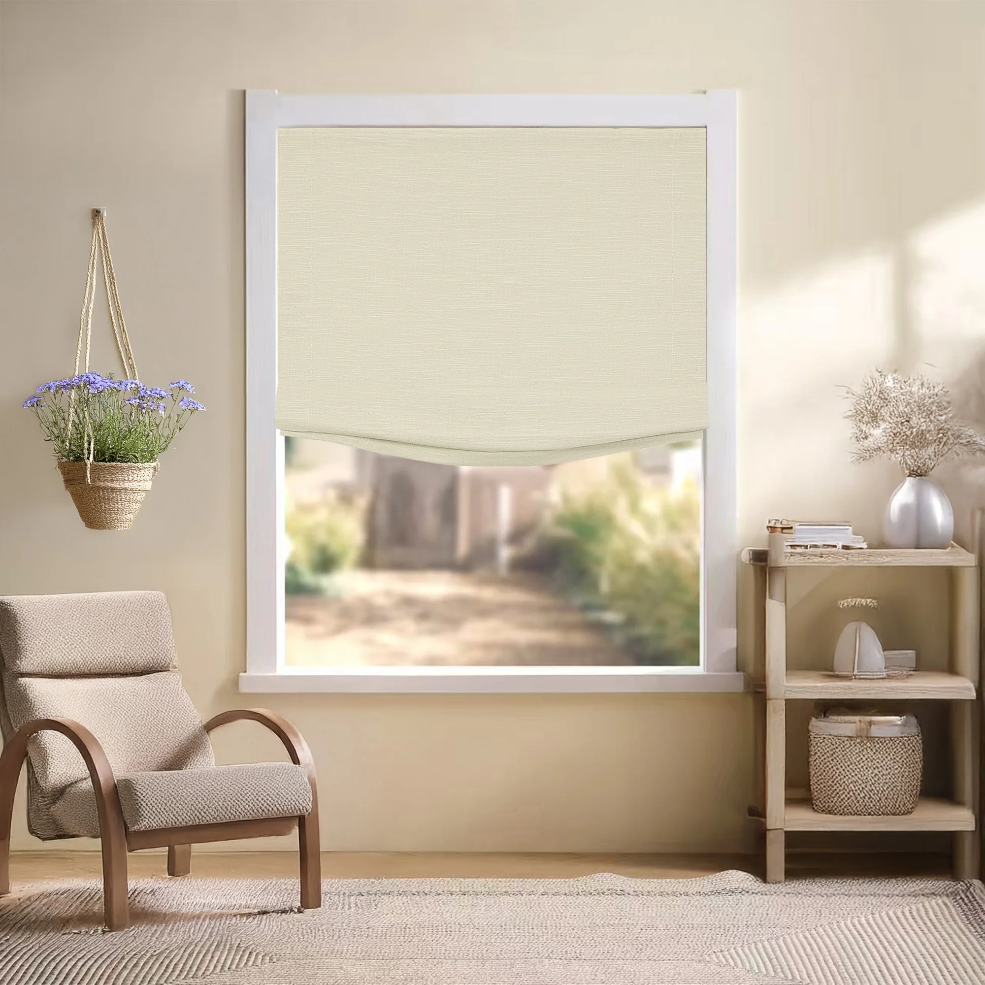 Jenna Linen Roman Shades & Blinds | Relaxed - Image 24