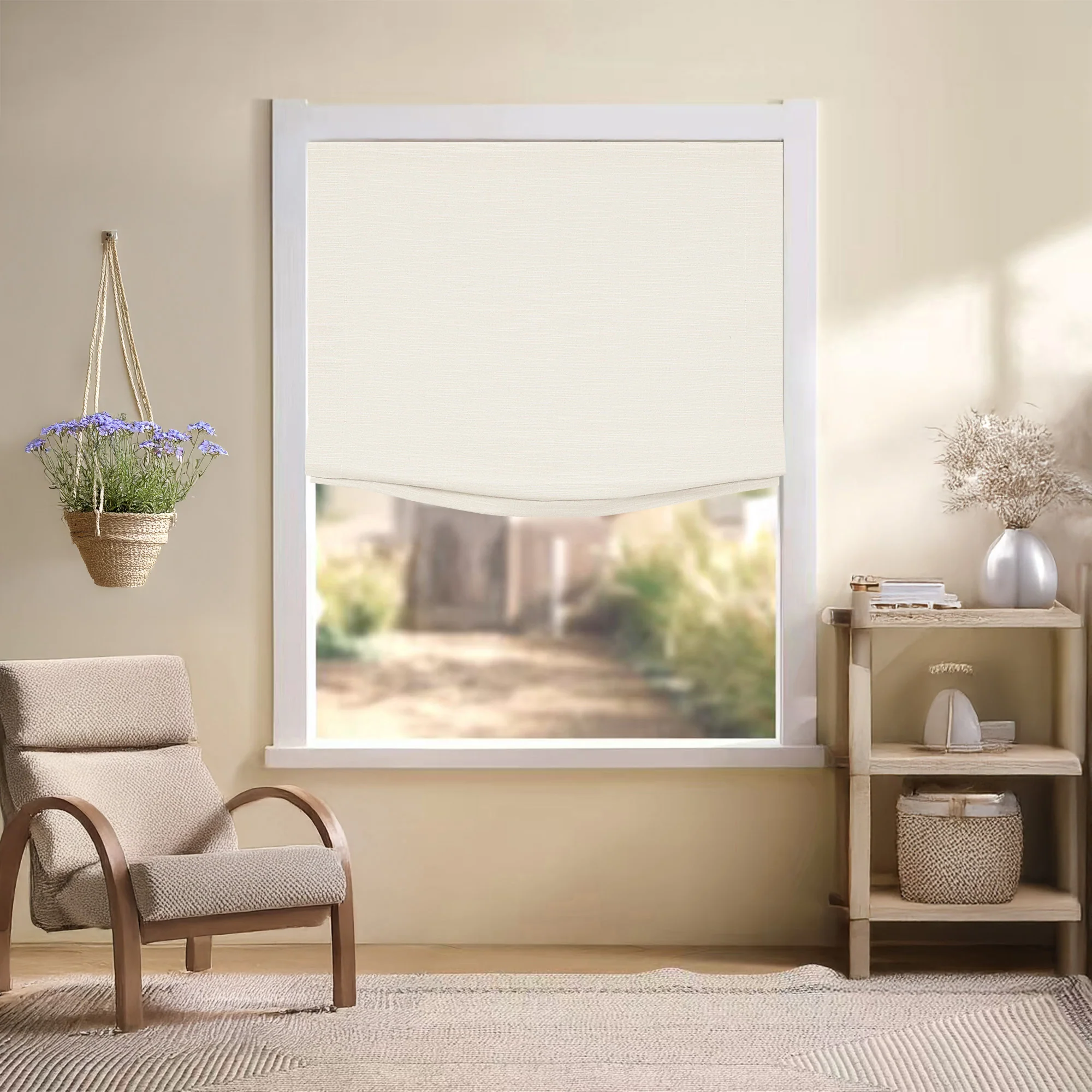 Jenna Linen Roman Shades & Blinds | Relaxed - Image 29