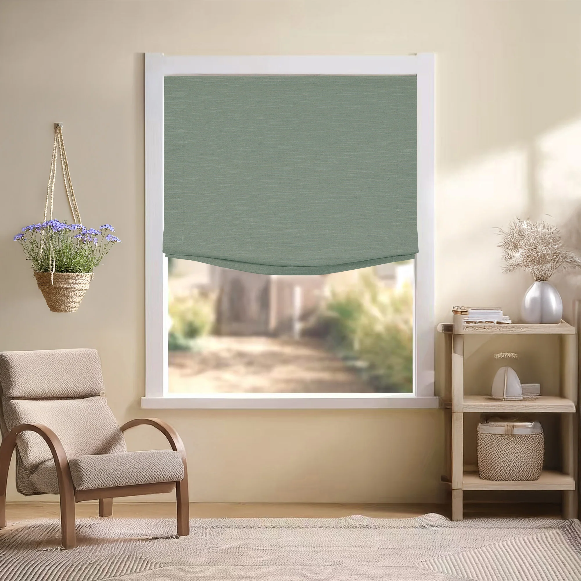 Jenna Linen Roman Shades & Blinds | Relaxed - Image 30