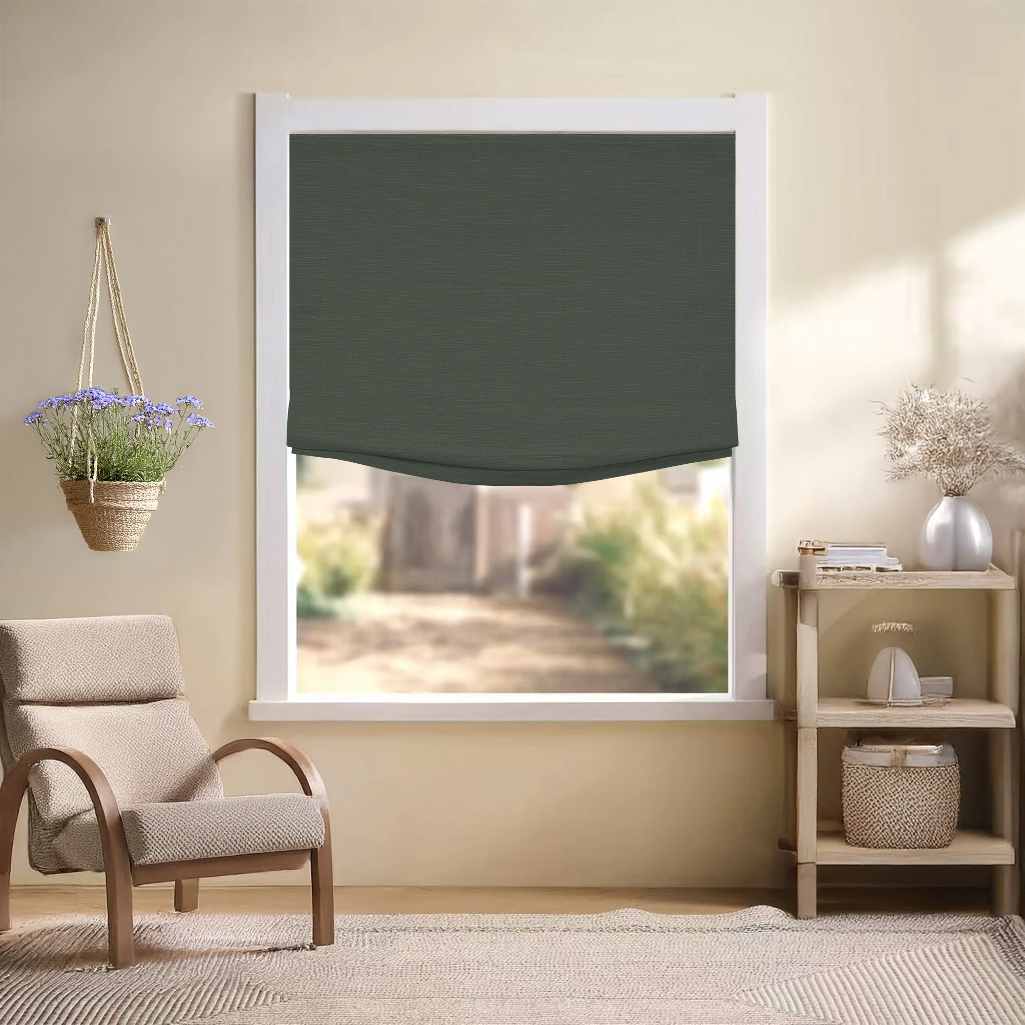 Jenna Linen Roman Shades & Blinds | Relaxed - Image 33