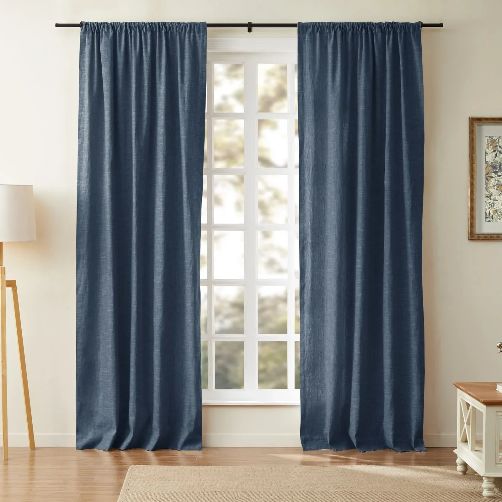 Jenna Linen Curtains & Drapes Soft Top - Image 47