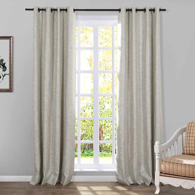 Jenna Linen Curtains & Drapes Grommet - Image 13