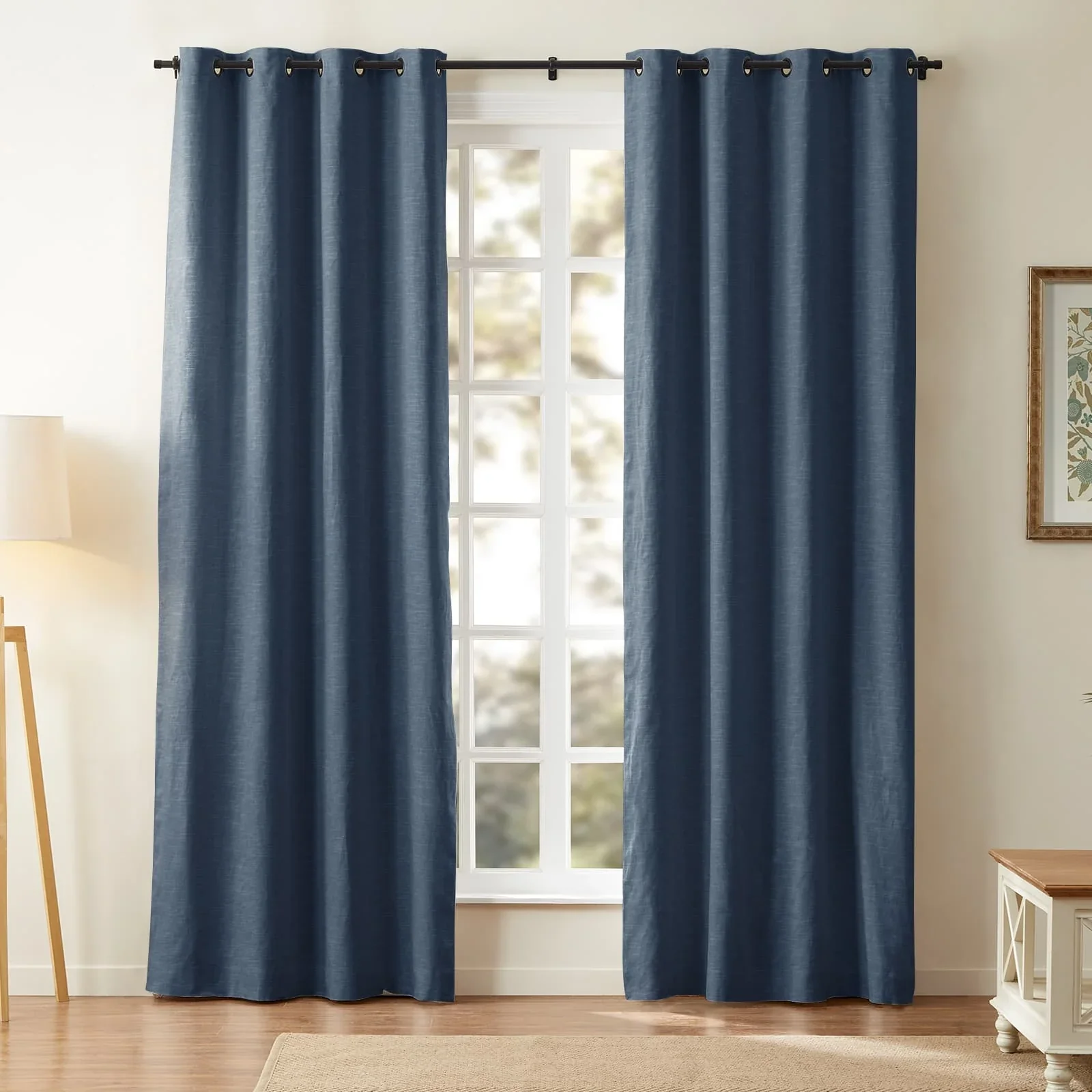 Jenna Linen Curtains & Drapes Grommet - Image 28
