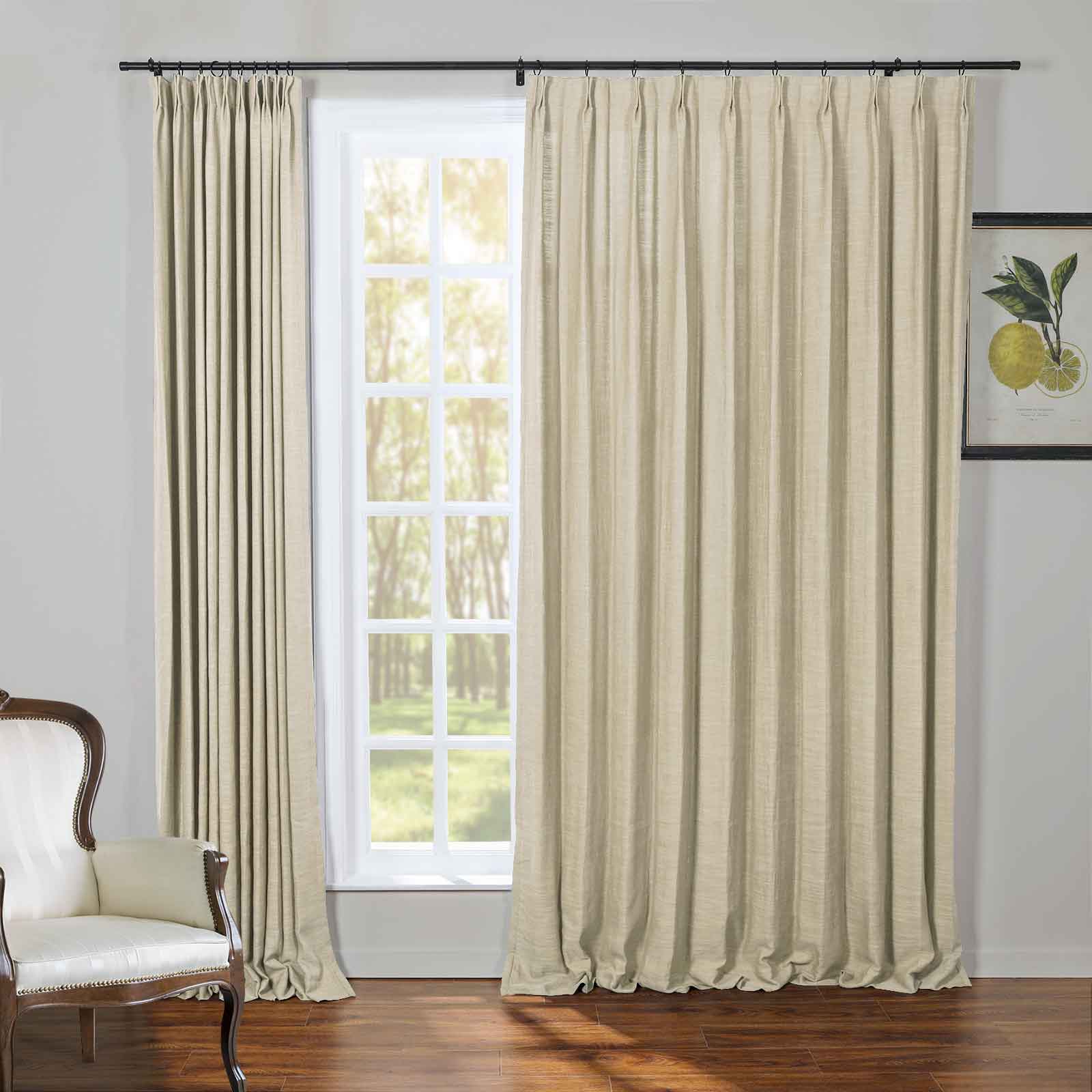Kelly Flax Linen Curtains & Drapes Pleated - Image 10