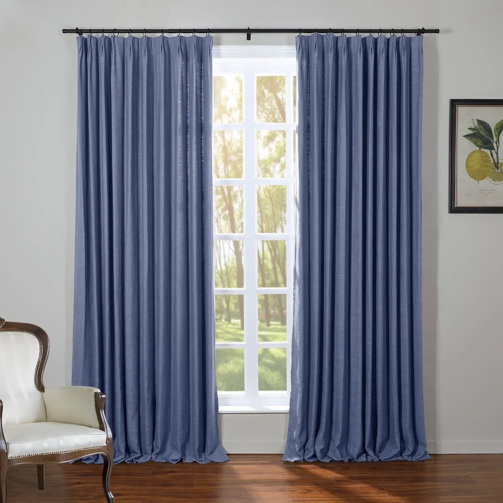 Kelly Flax Linen Curtains & Drapes Pleated - Image 30