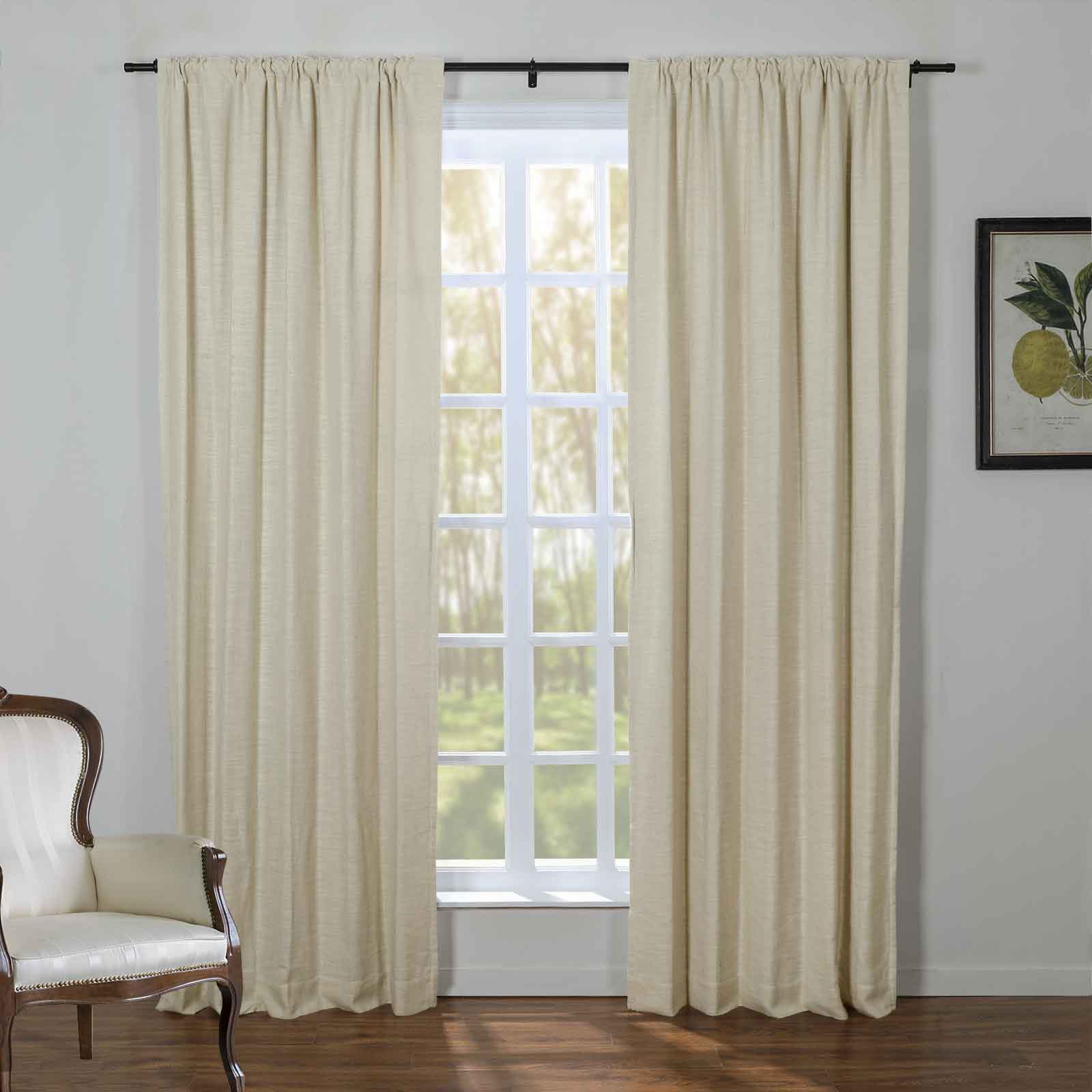 Kelly Linen Blend Curtains & Drapes Soft Top - Image 14