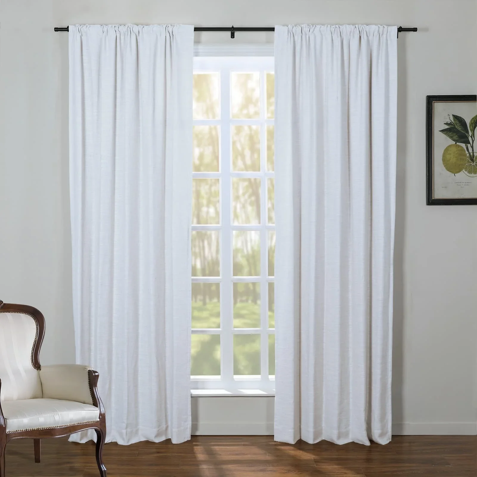 Kelly Linen Blend Curtains & Drapes Soft Top - Image 21