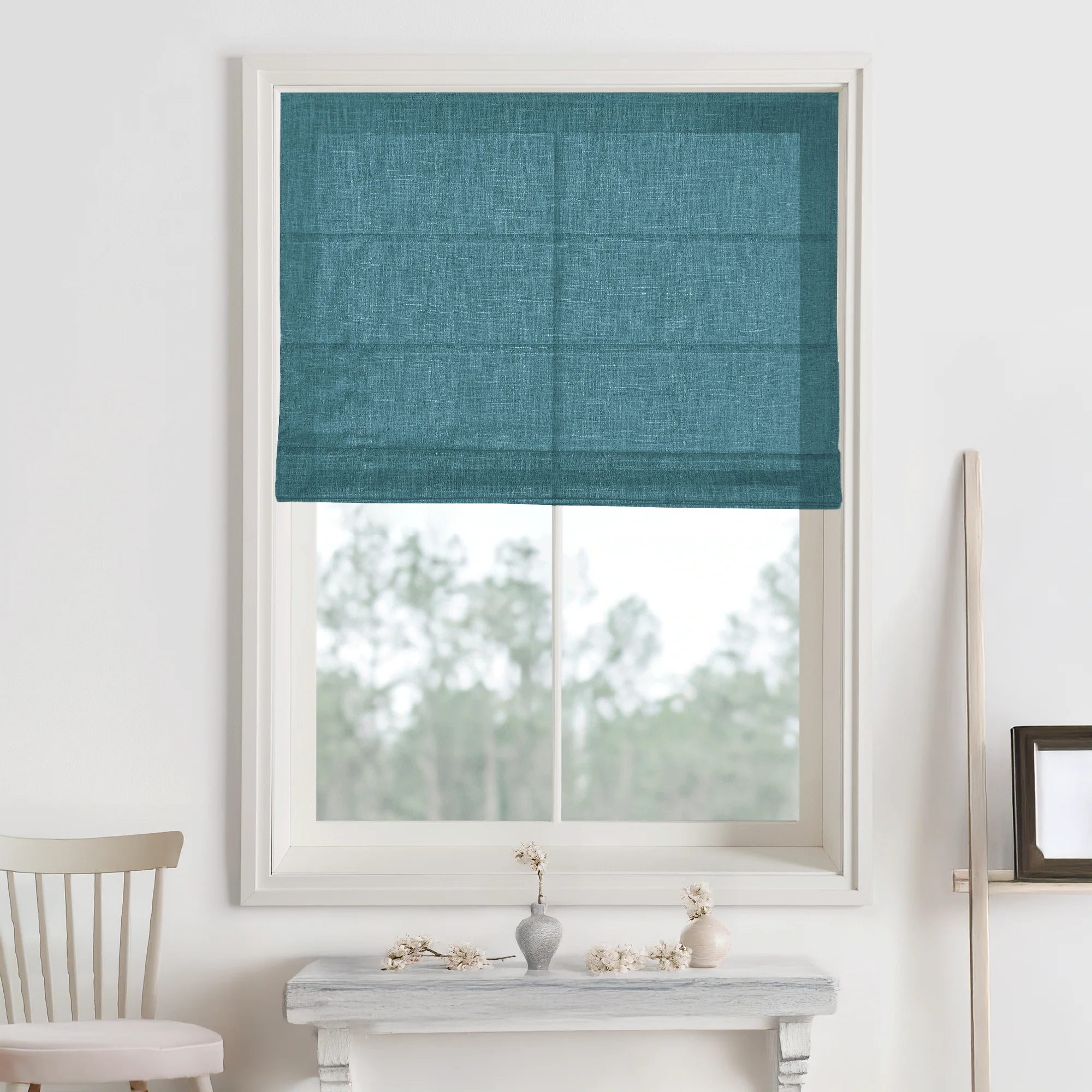 Kelly Linen Roman Shades & Blinds - Image 15