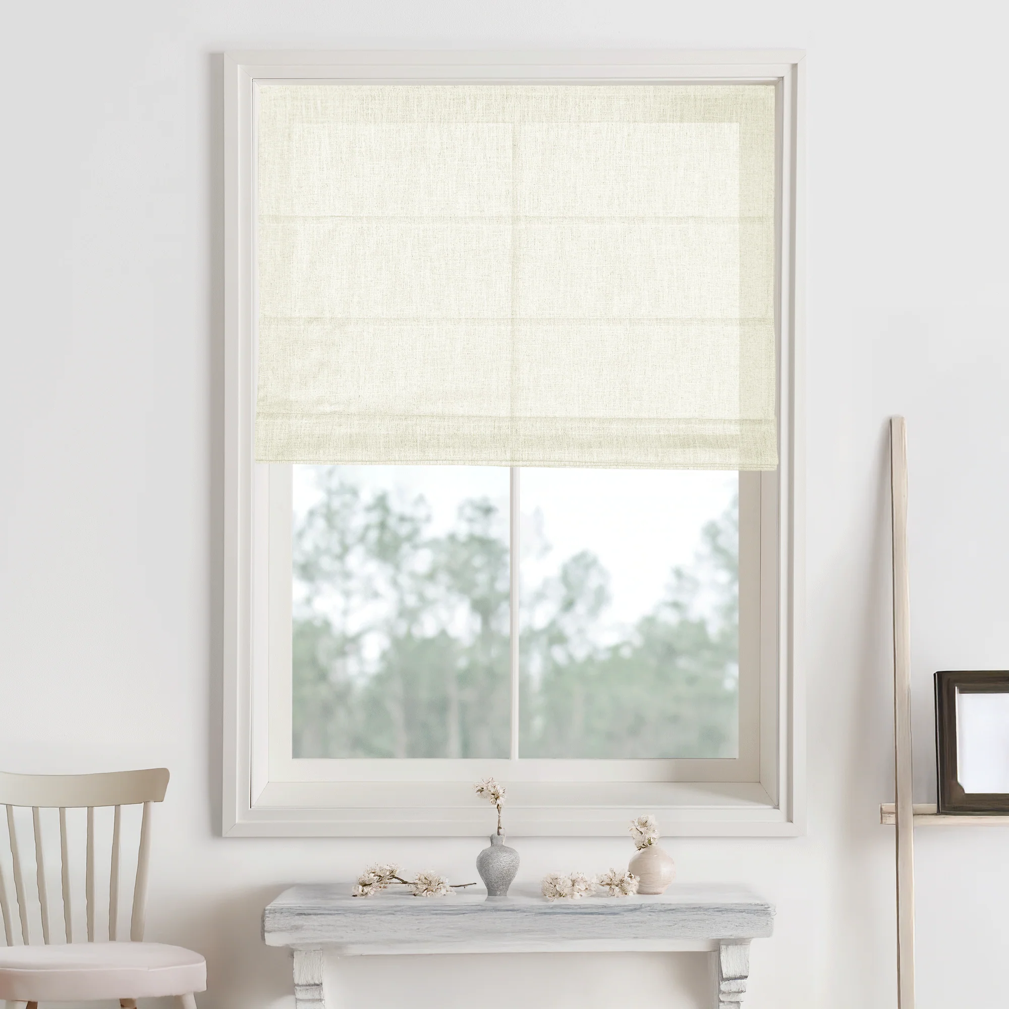 Kelly Linen Roman Shades & Blinds - Image 17