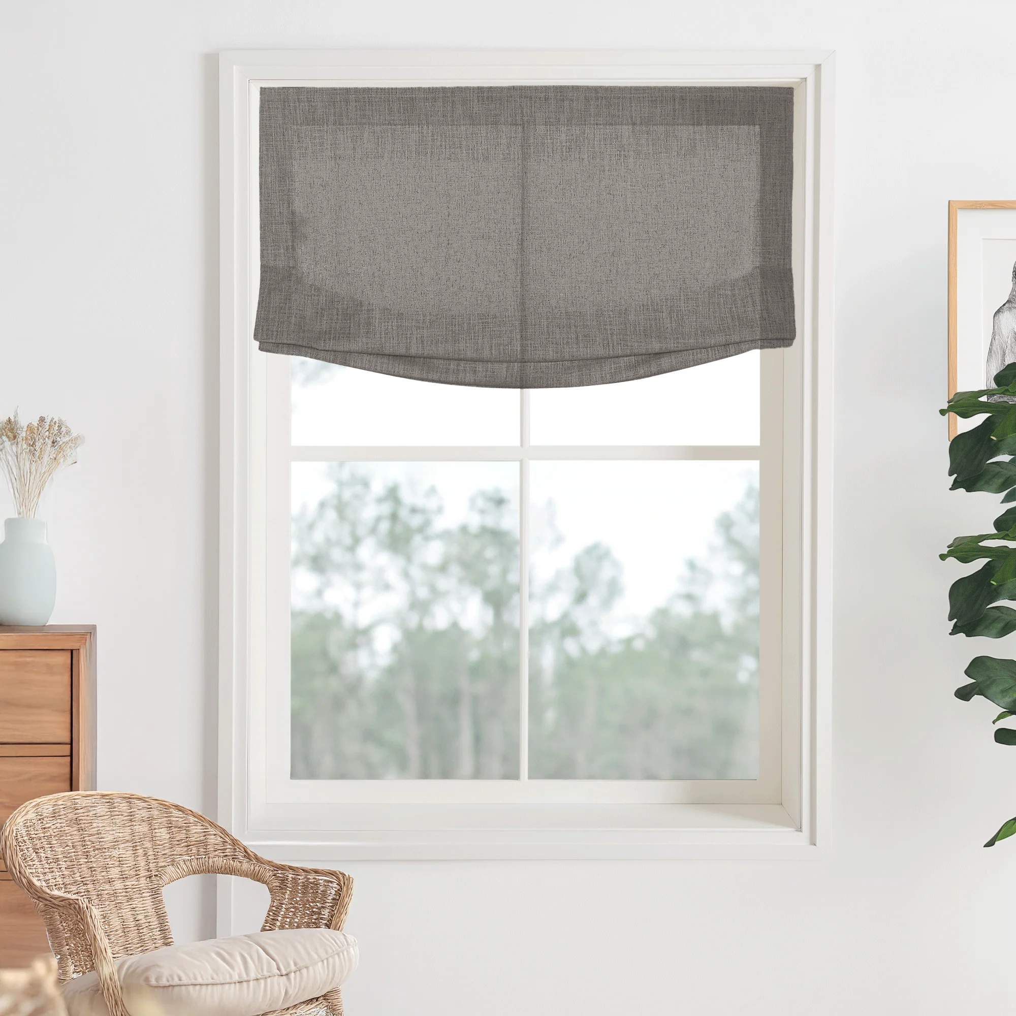Kelly Linen Roman Shades & Blinds | Relaxed - Image 13