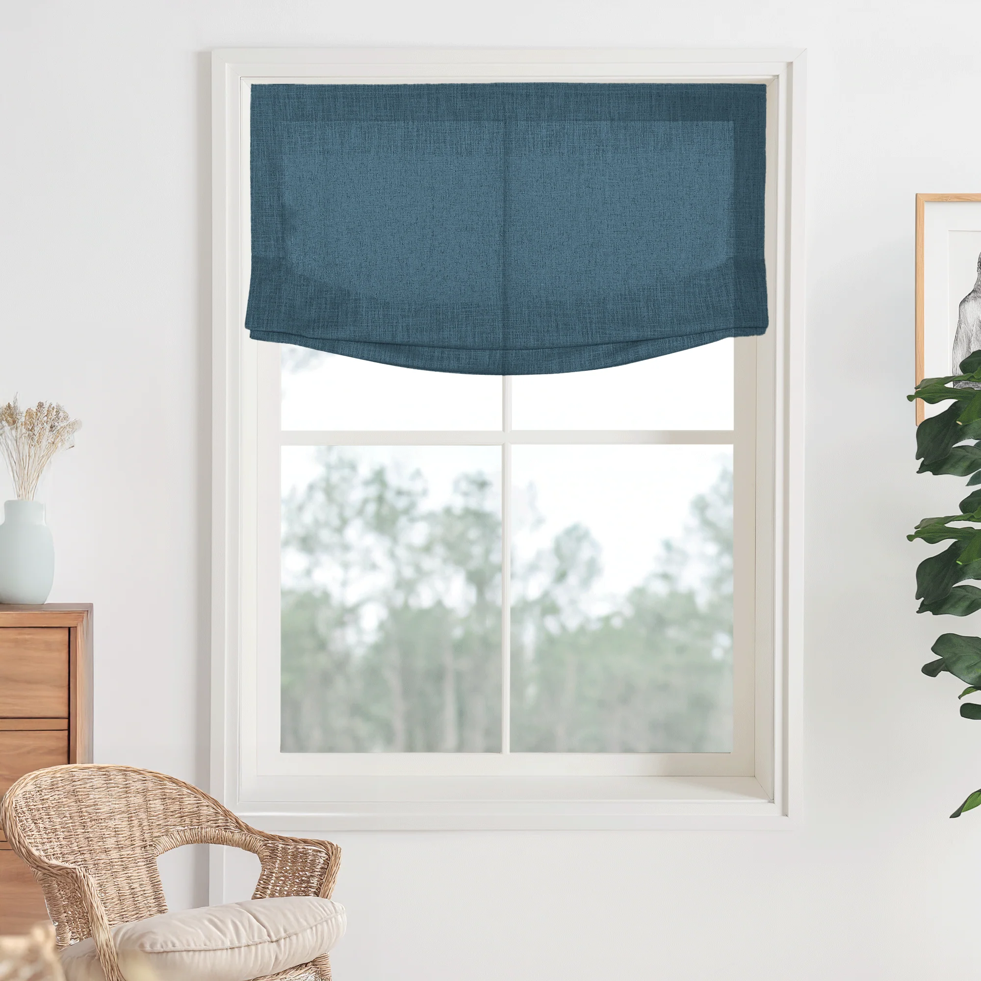 Kelly Linen Roman Shades & Blinds | Relaxed - Image 14