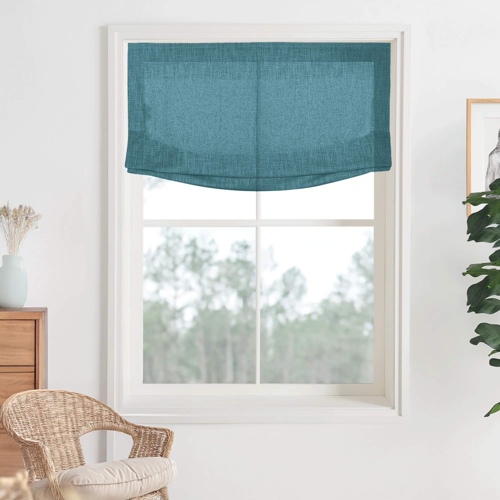 Kelly Linen Roman Shades & Blinds | Relaxed - Image 17