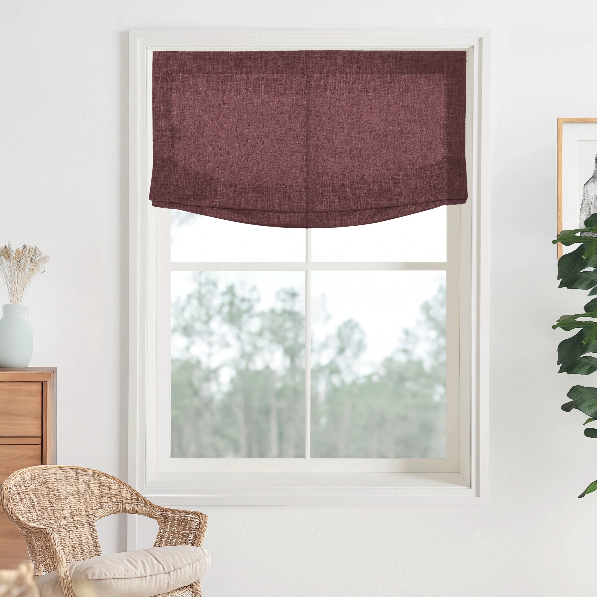 Kelly Linen Roman Shades & Blinds | Relaxed - Image 18