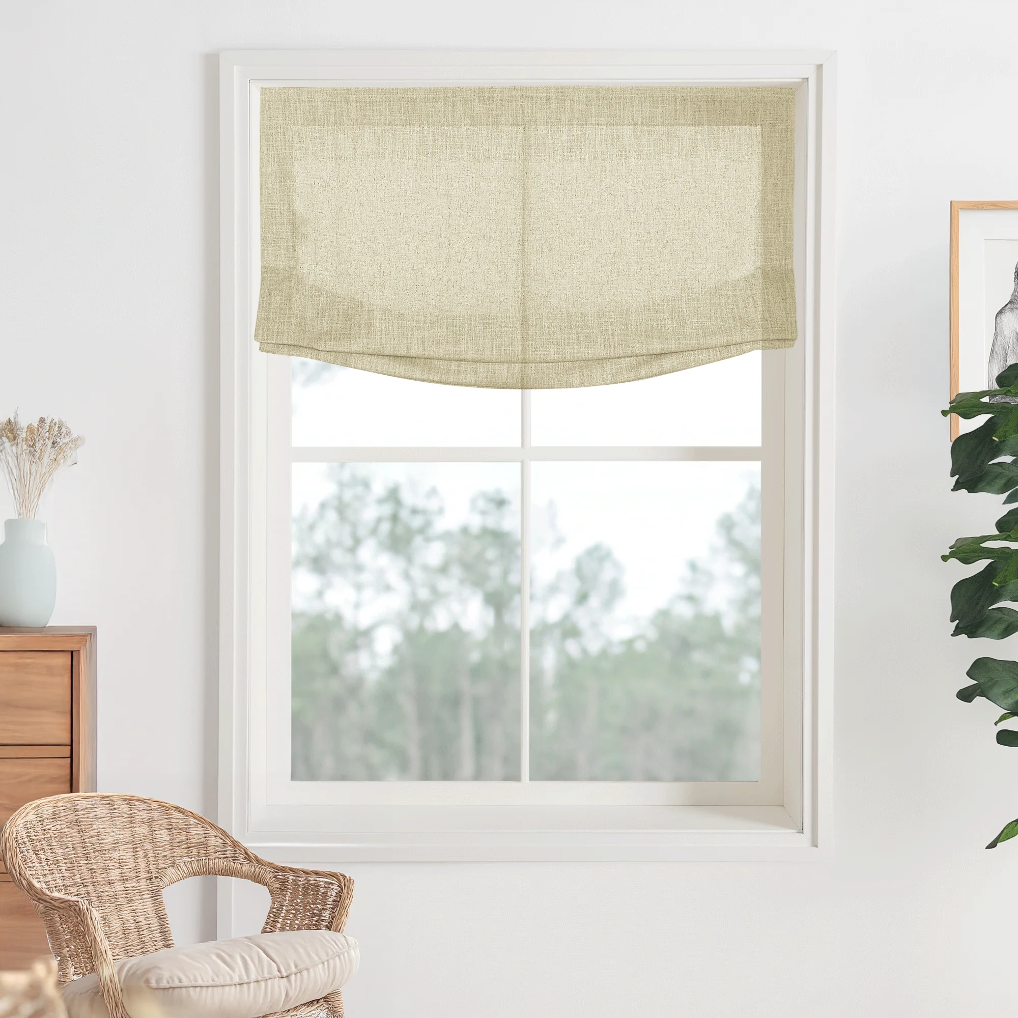 Kelly Linen Roman Shades & Blinds | Relaxed - Image 20