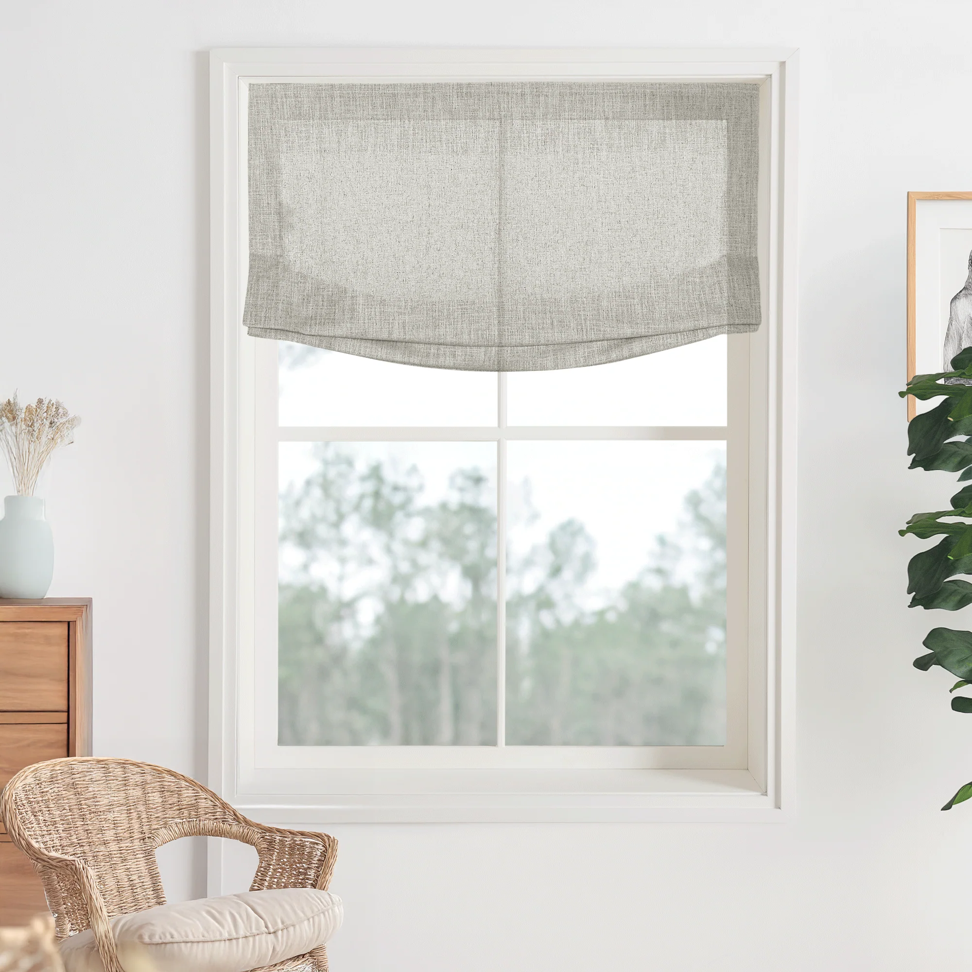 Kelly Linen Roman Shades & Blinds | Relaxed - Image 21
