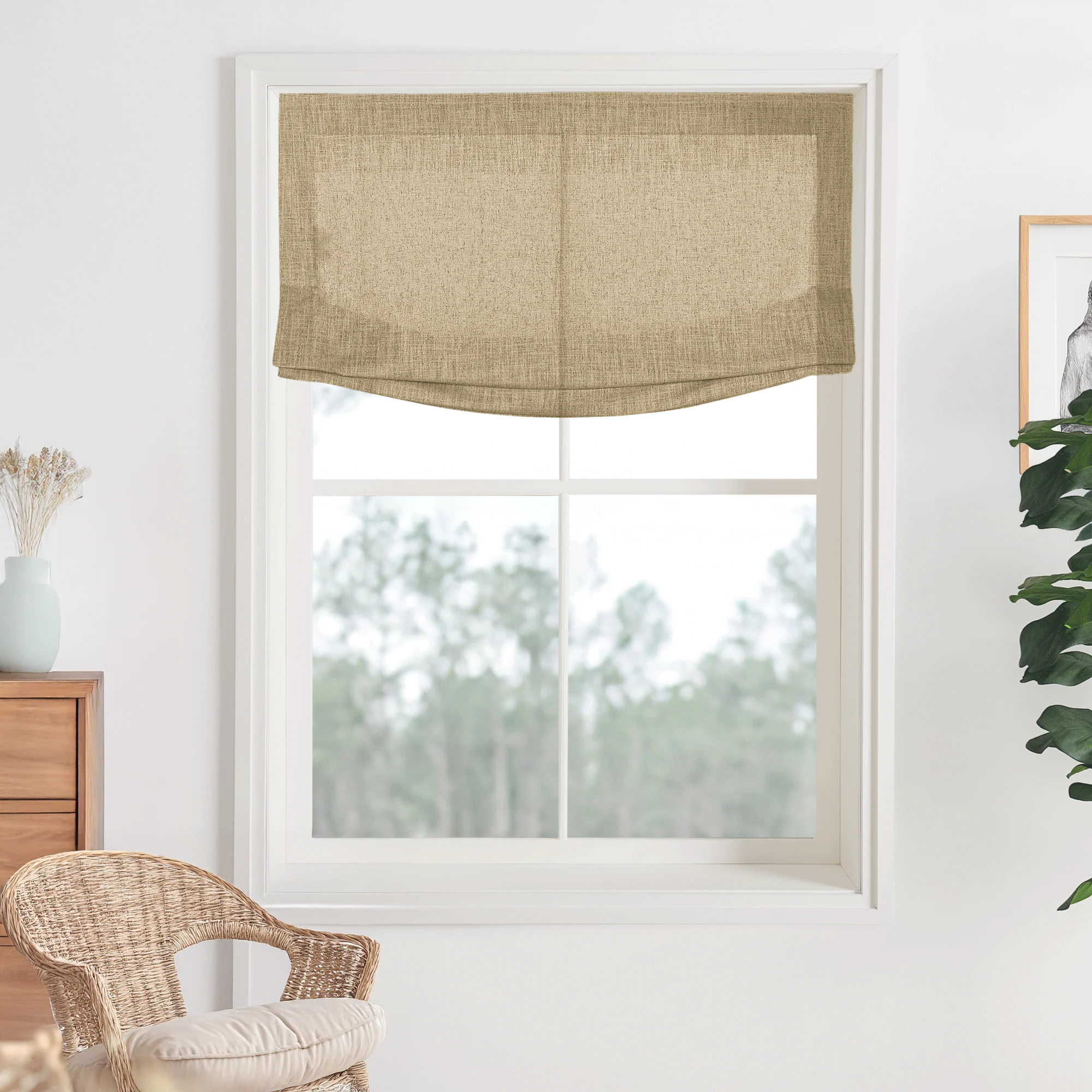 Kelly Linen Roman Shades & Blinds | Relaxed - Image 22