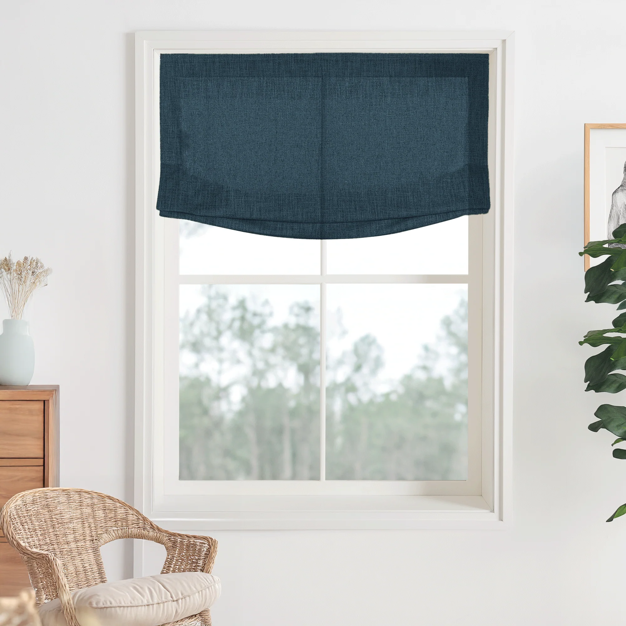 Kelly Linen Roman Shades & Blinds | Relaxed - Image 27