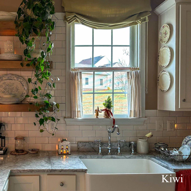 Kelly Linen Roman Shades & Blinds | Relaxed - Image 5