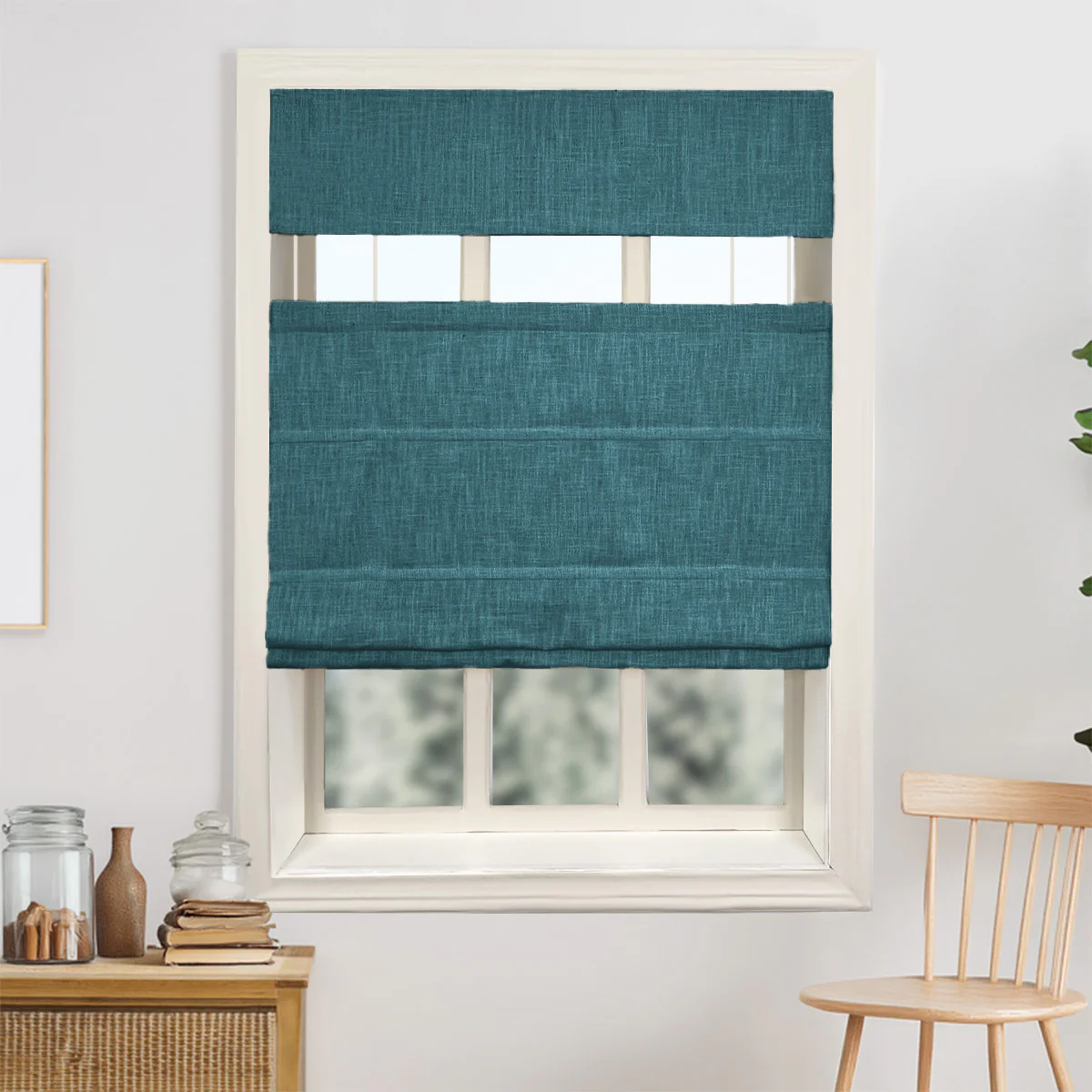 Kelly Linen Roman Shades & Blinds | Top Down Bottom Up - Image 15