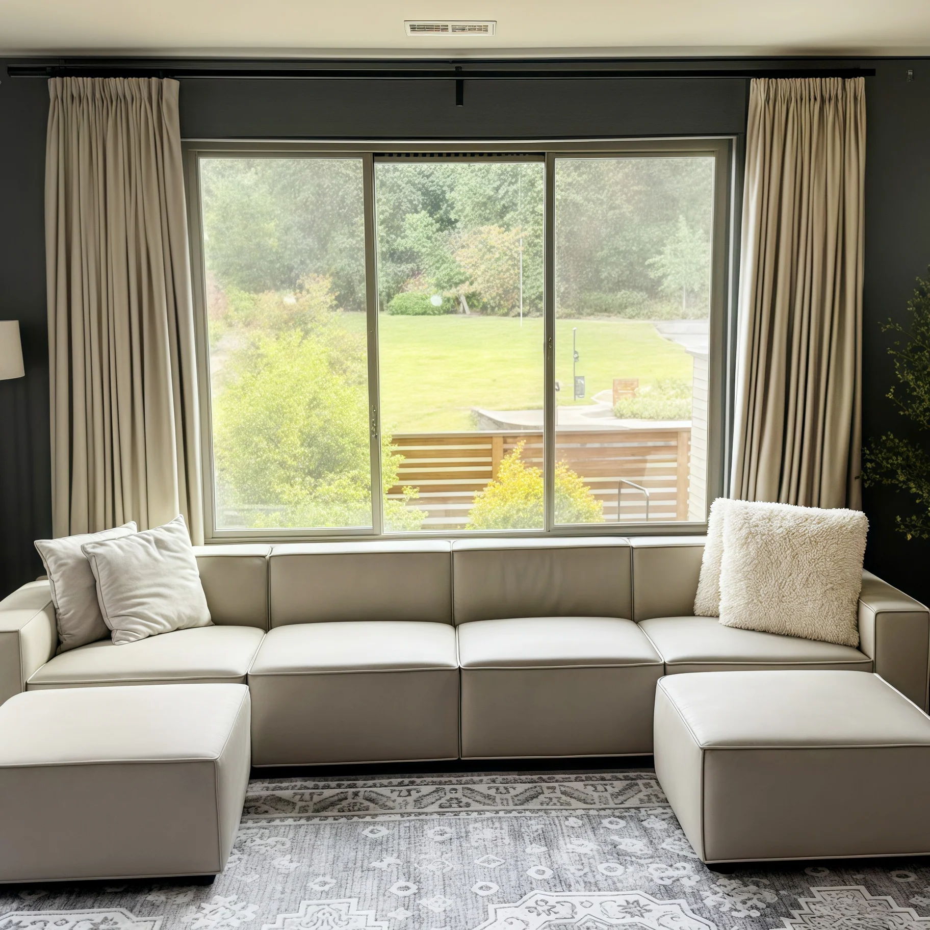 Lily Linen Curtains & Drapes Pleated - Image 32