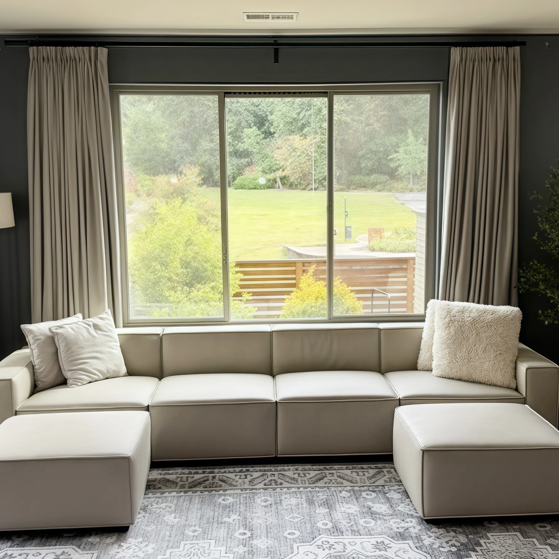 Lily Linen Curtains & Drapes Pleated - Image 33