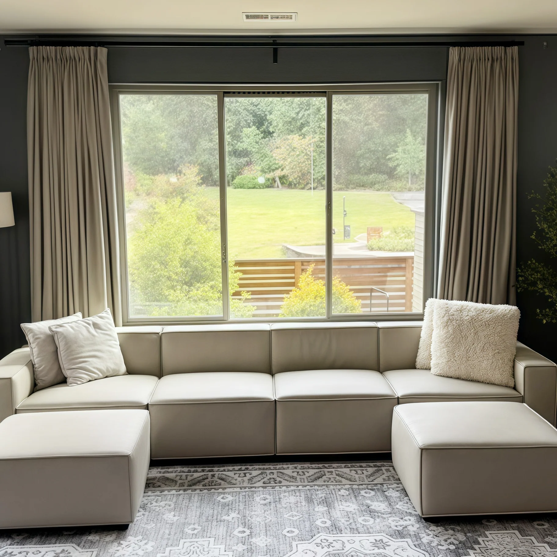 Lily Linen Curtains & Drapes Pleated - Image 34