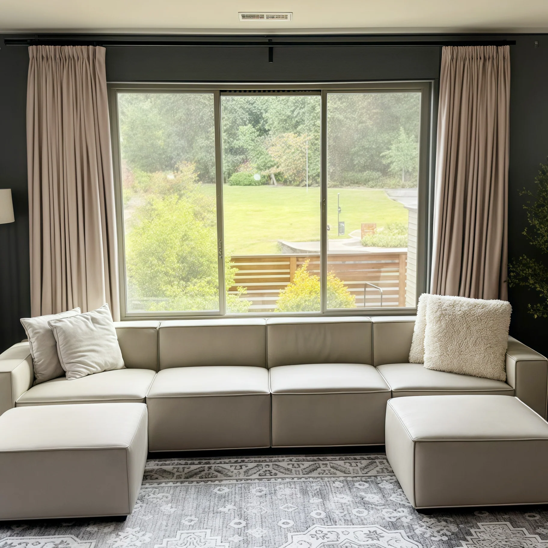 Lily Linen Curtains & Drapes Pleated - Image 35