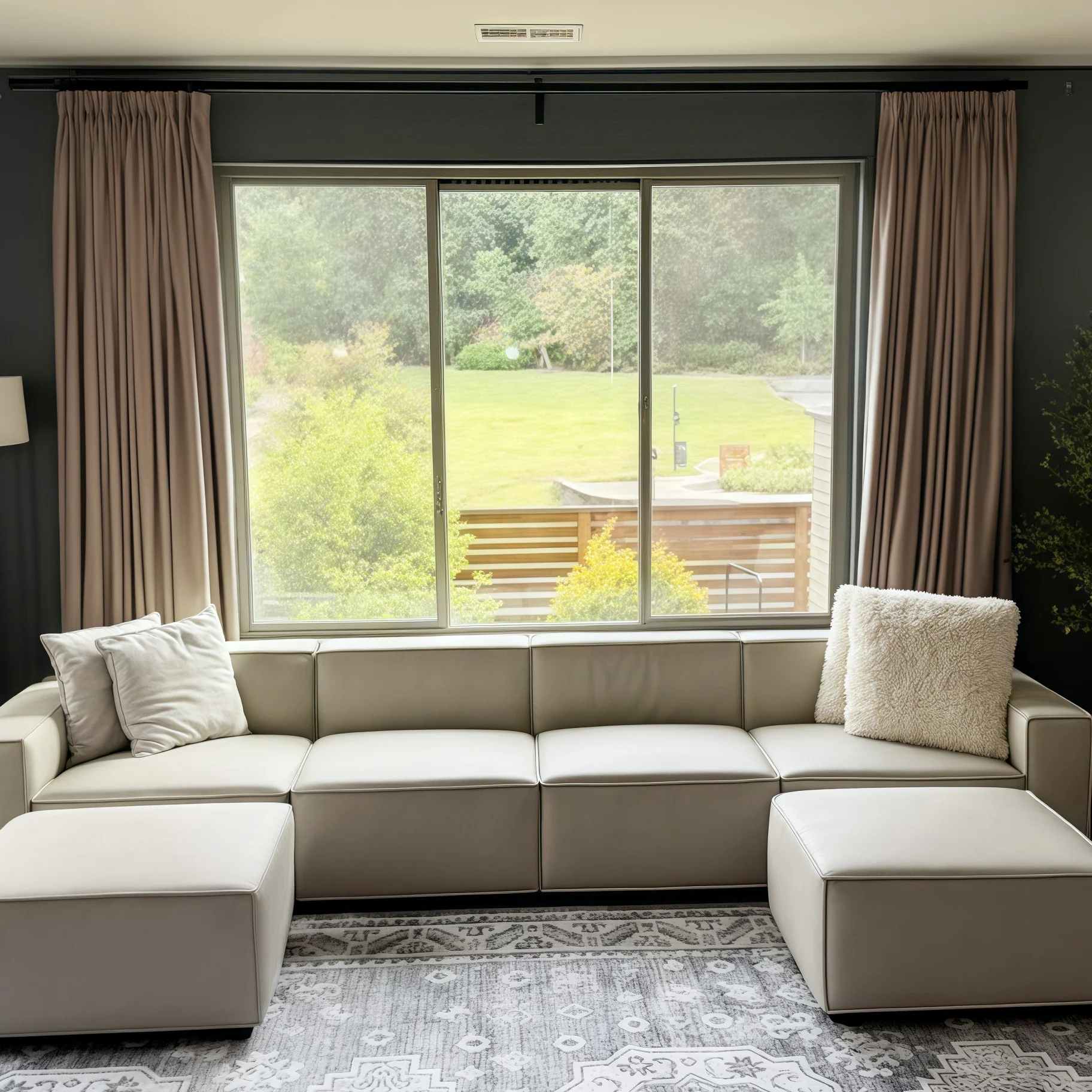 Lily Linen Curtains & Drapes Pleated - Image 37
