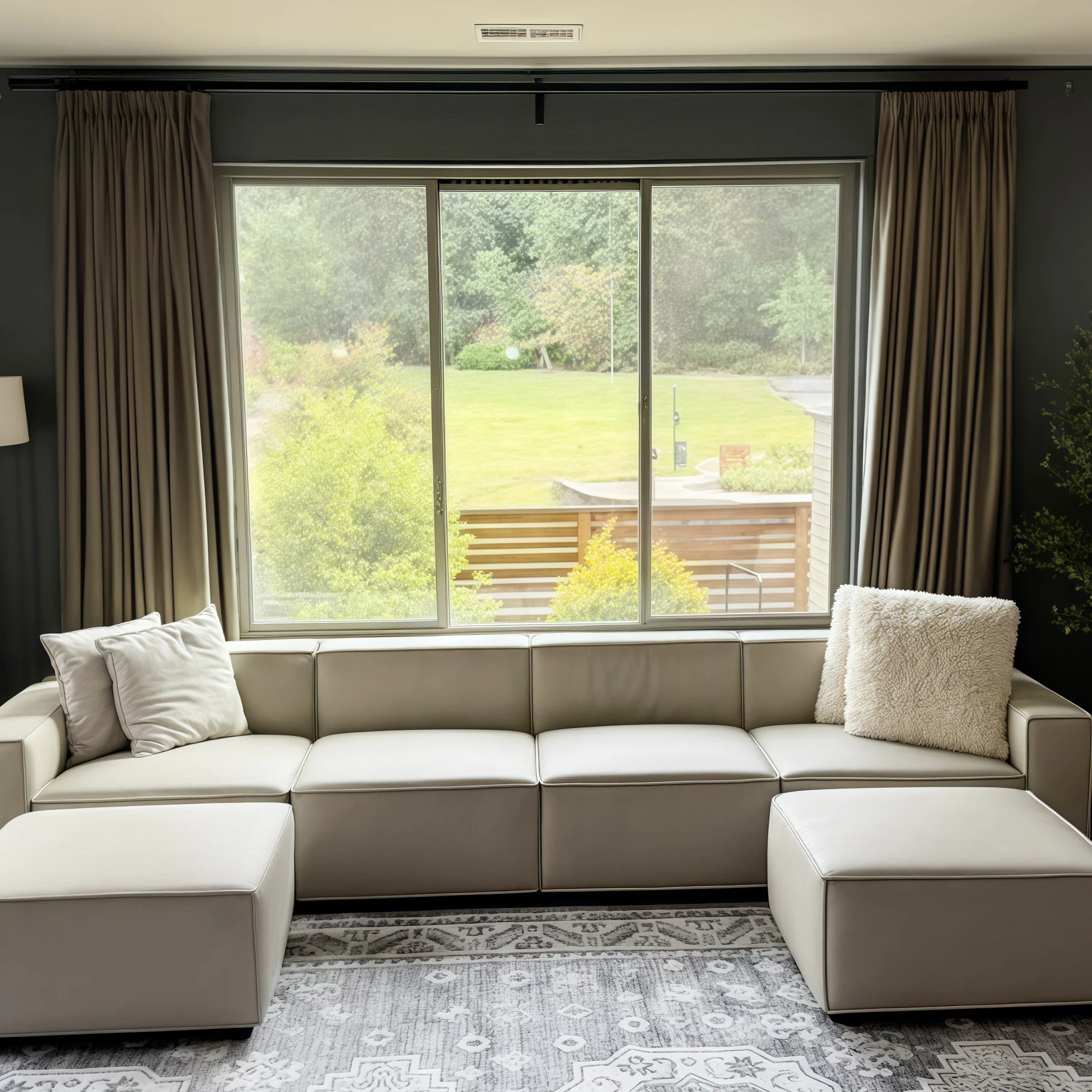 Lily Linen Curtains & Drapes Pleated - Image 38