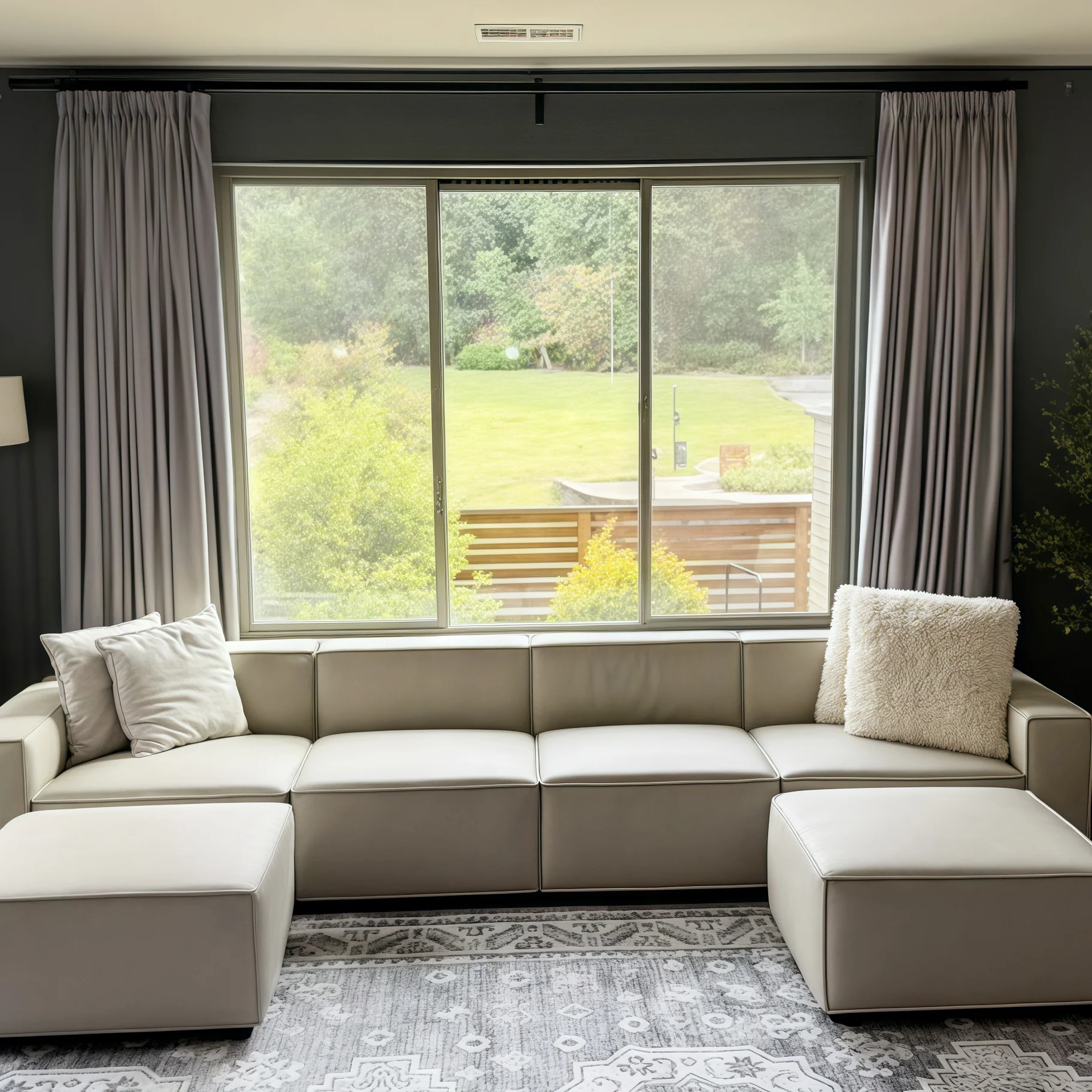 Lily Linen Curtains & Drapes Pleated - Image 40