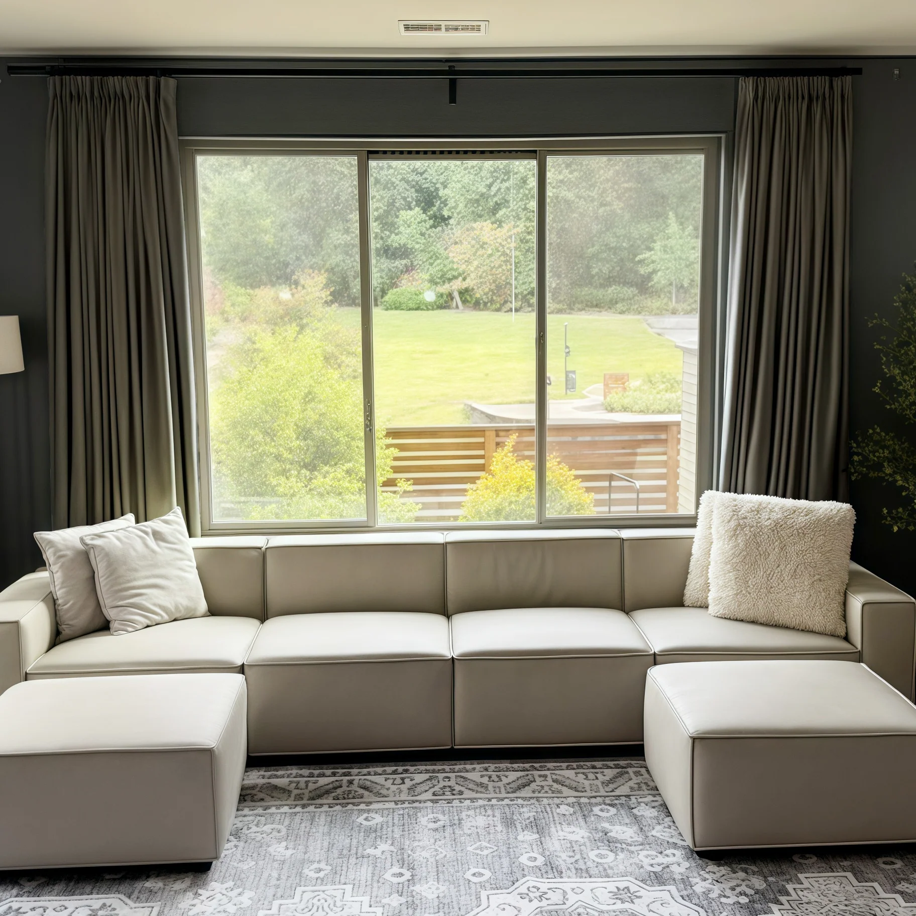 Lily Linen Curtains & Drapes Pleated - Image 42