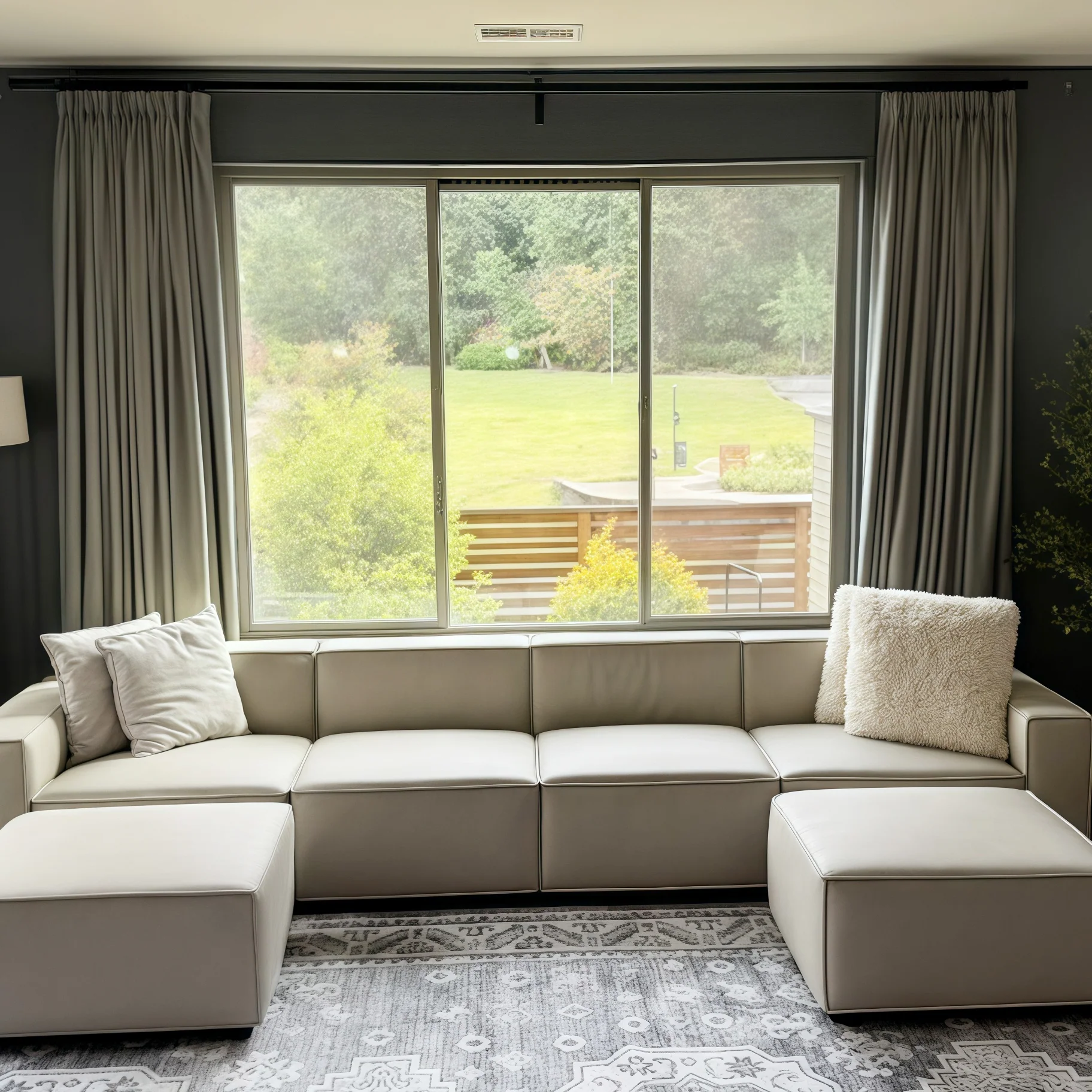 Lily Linen Curtains & Drapes Pleated - Image 43