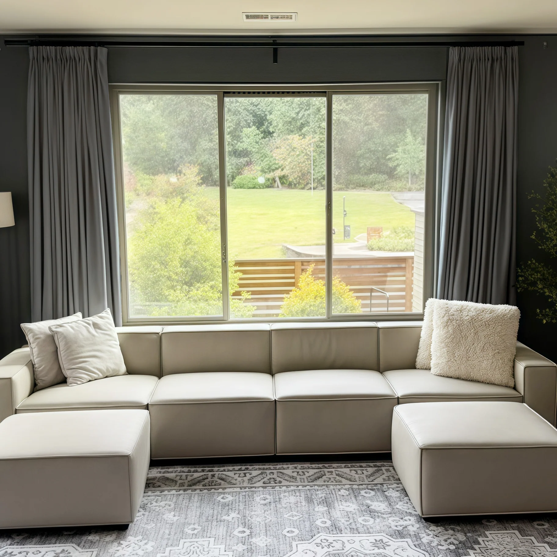 Lily Linen Curtains & Drapes Pleated - Image 45