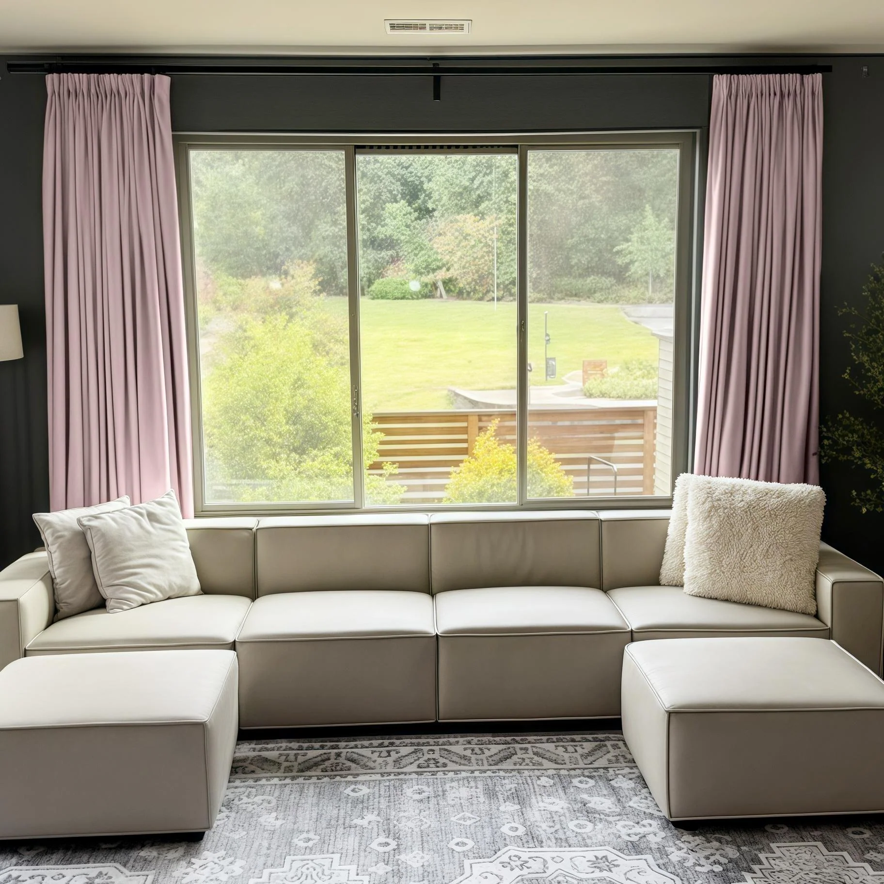 Lily Linen Curtains & Drapes Pleated - Image 47