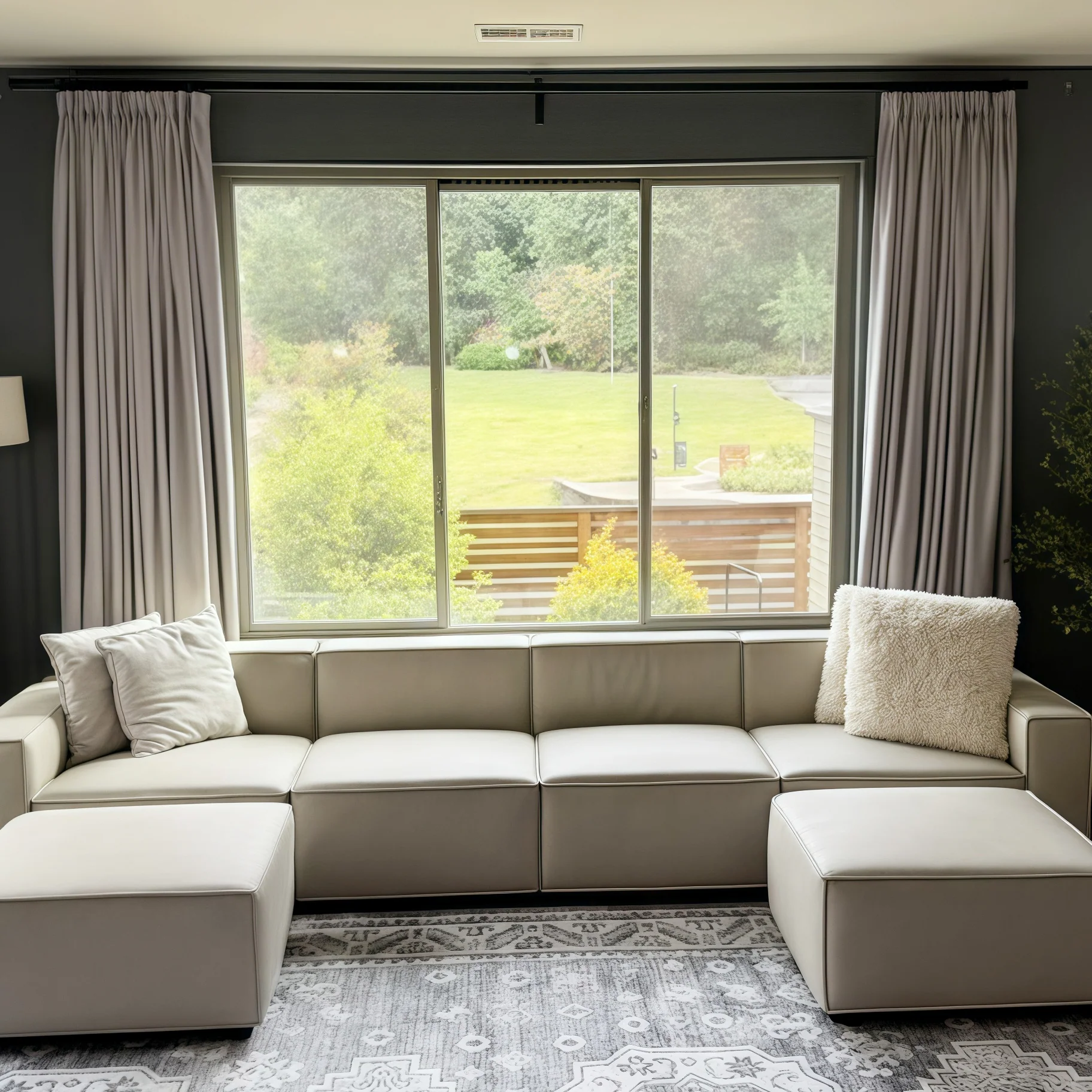 Lily Linen Curtains & Drapes Pleated - Image 48