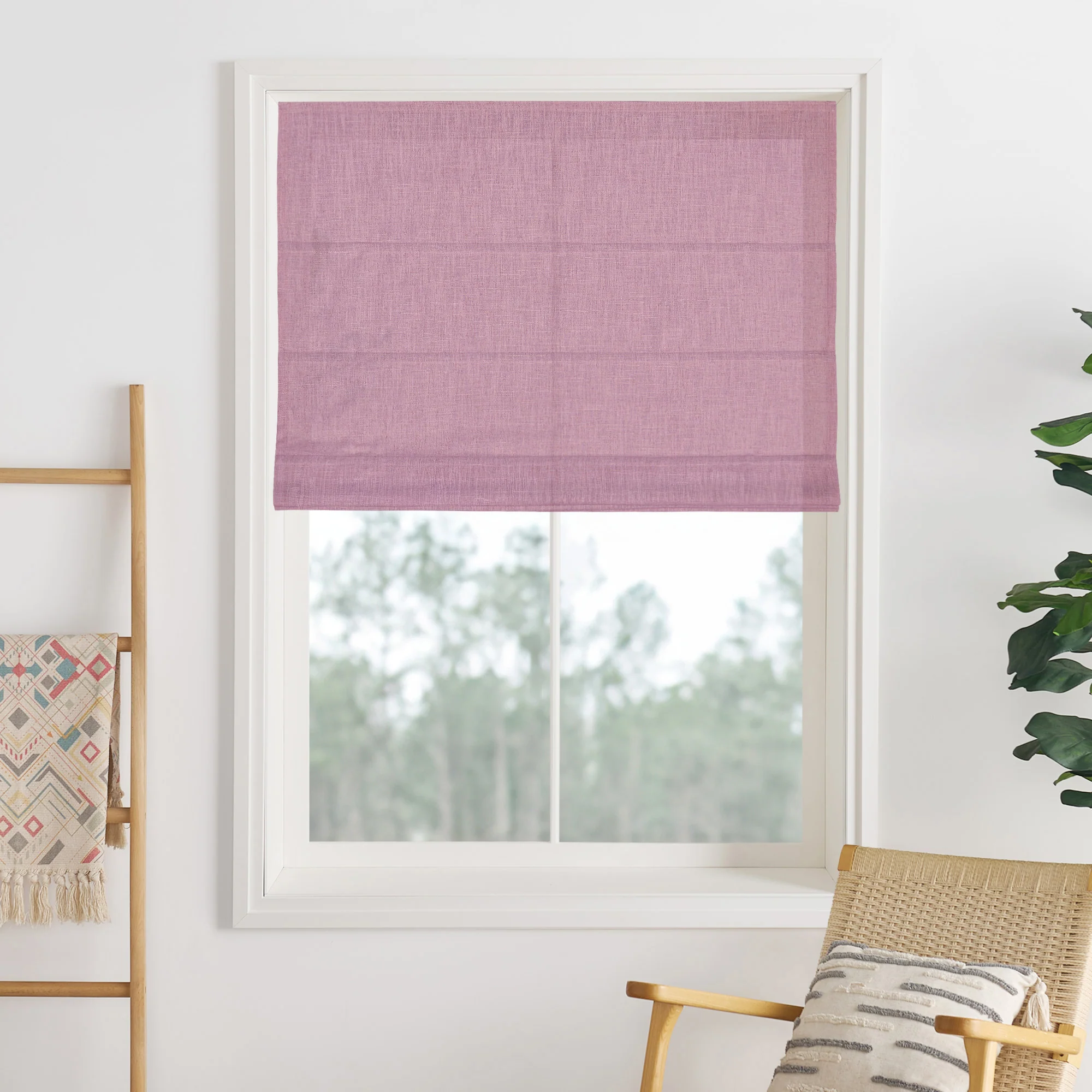 Lily Linen Roman Blackout Shades - Image 29