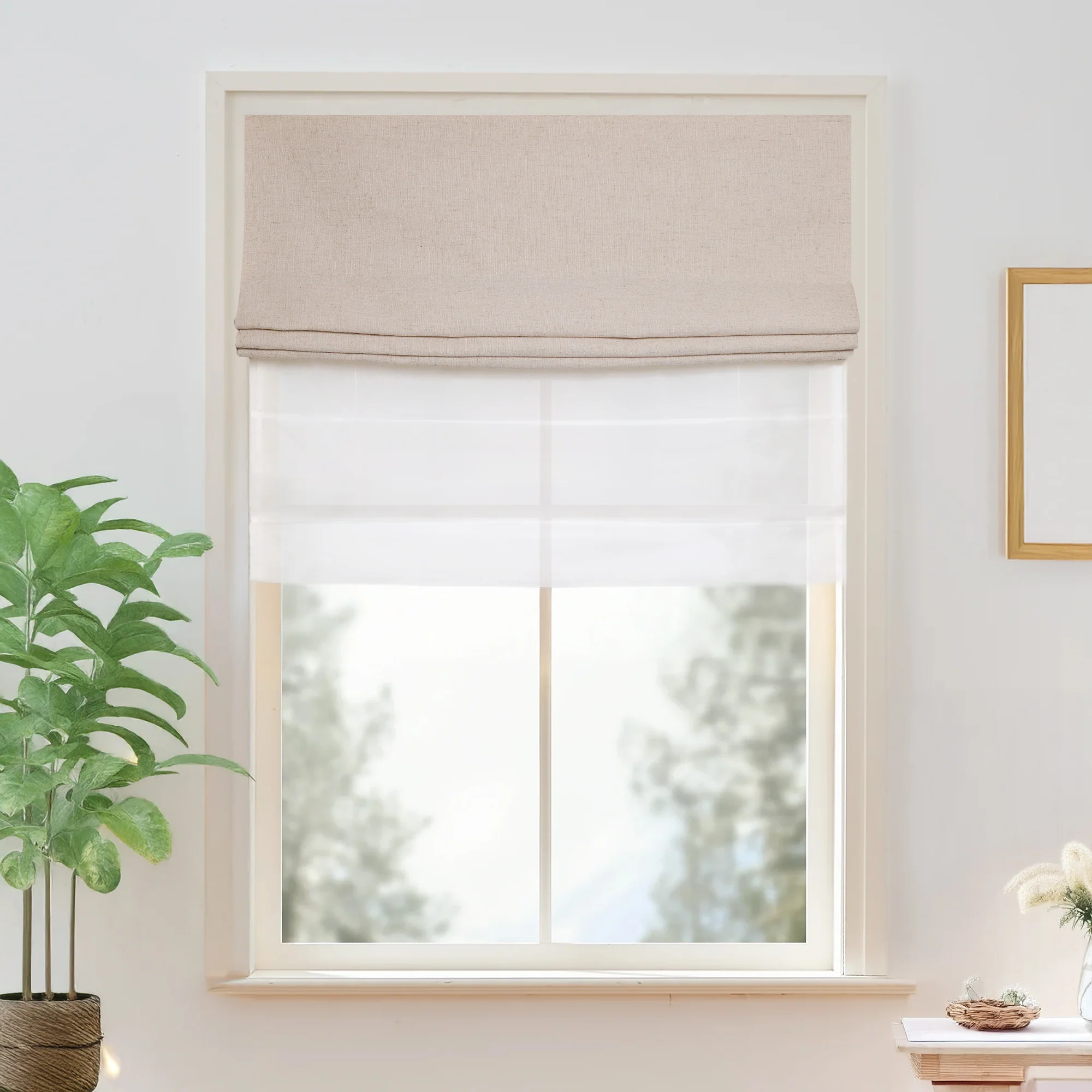 Custom Cordless Roman Shades & Blinds | Day Night - Image 4