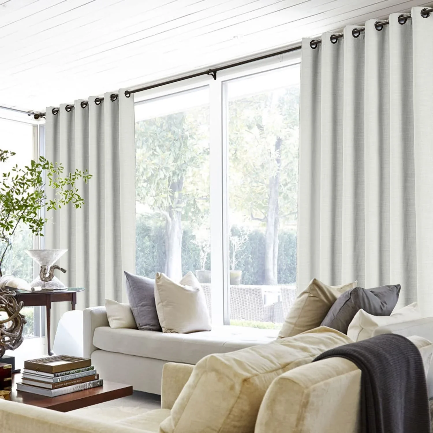 Lily Linen Curtains & Drapes Grommet - Image 21