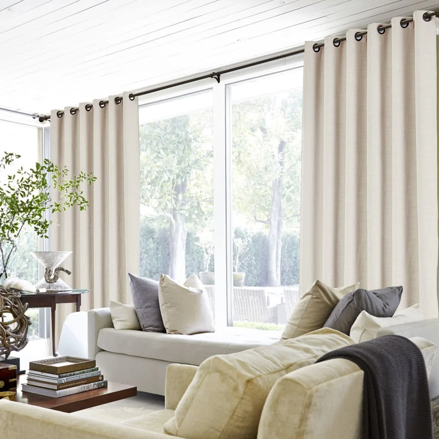 Lily Linen Curtains & Drapes Grommet - Image 22