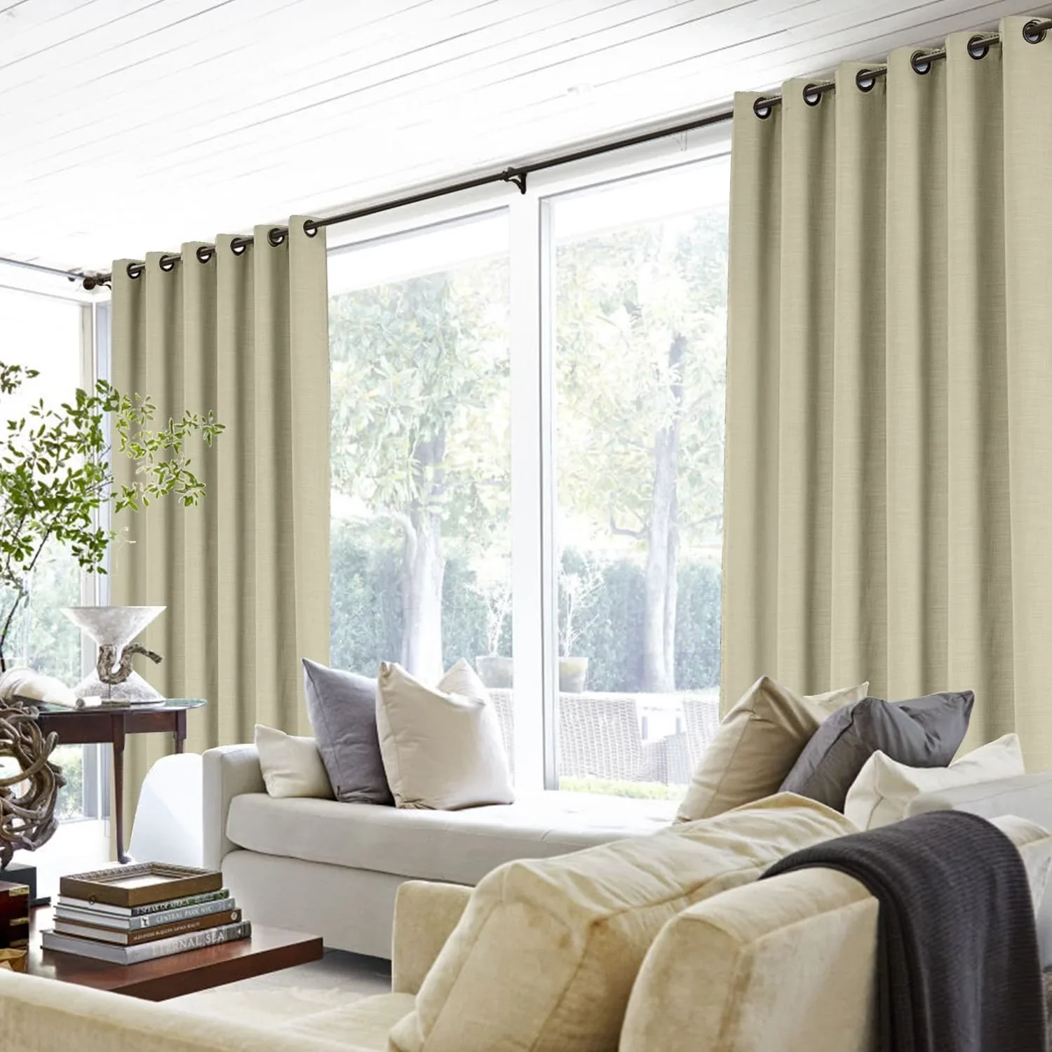 Lily Linen Curtains & Drapes Grommet - Image 23