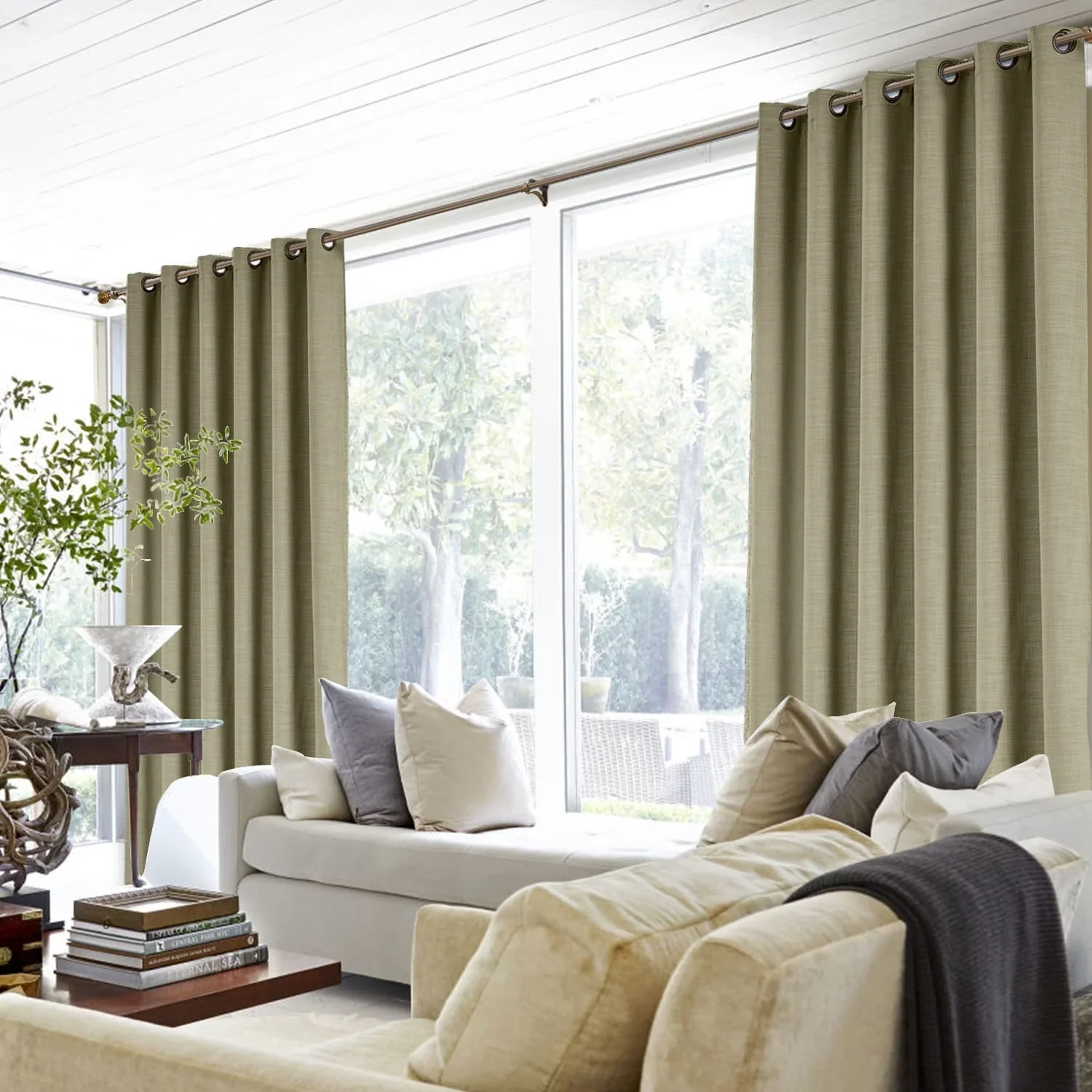 Lily Linen Curtains & Drapes Grommet - Image 27