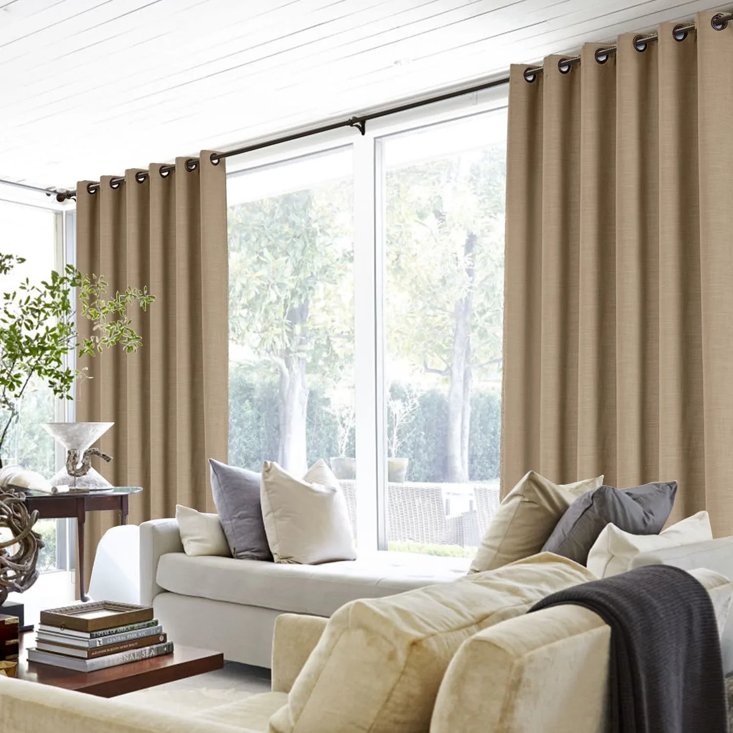 Lily Linen Curtains & Drapes Grommet - Image 28