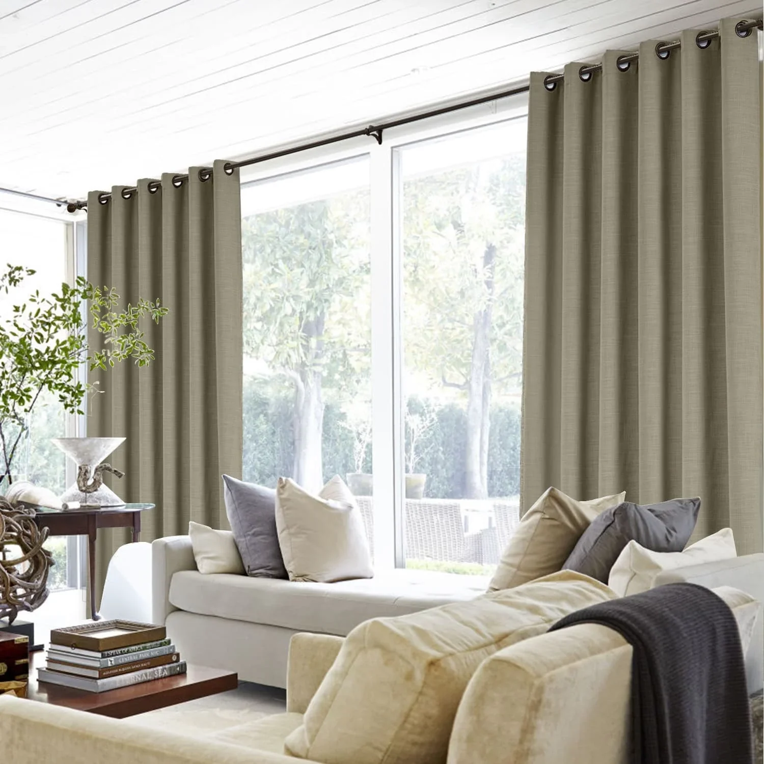 Lily Linen Curtains & Drapes Grommet - Image 29