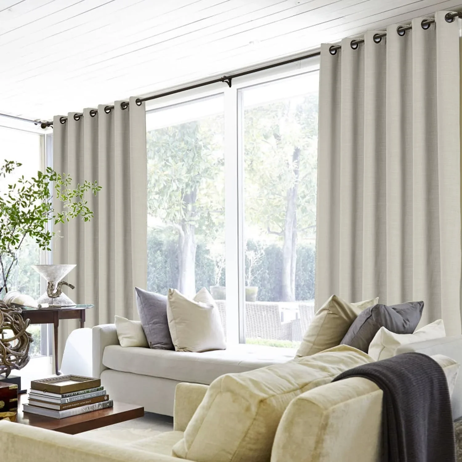 Lily Linen Curtains & Drapes Grommet - Image 30