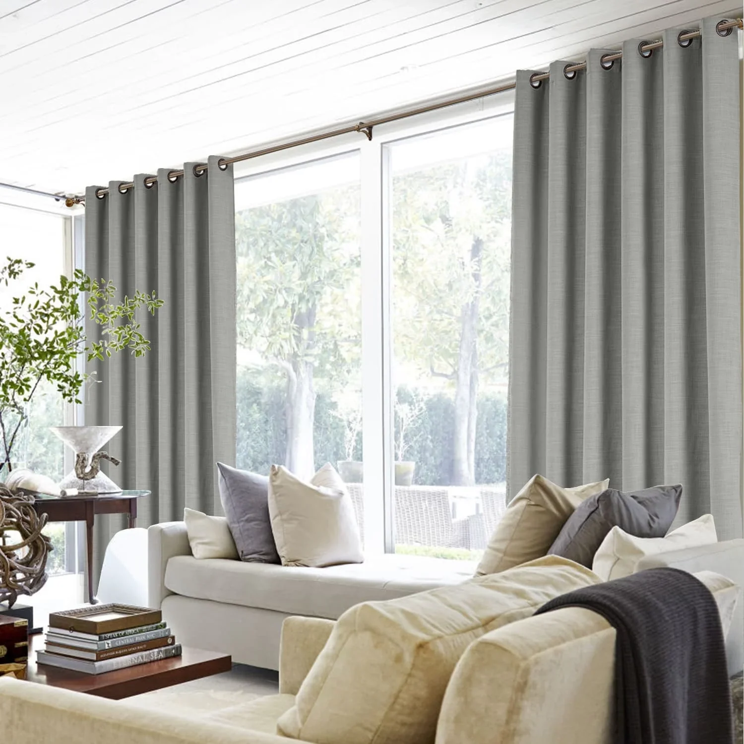 Lily Linen Curtains & Drapes Grommet - Image 31